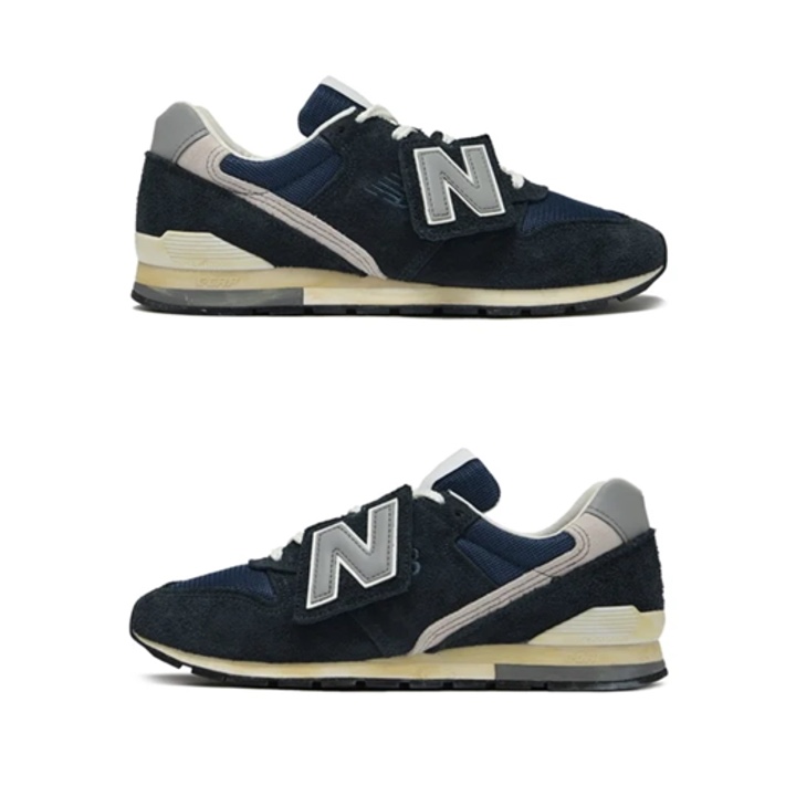 New Balance 996 Grey, New Balance 996 Navy Silver 착용 스타일 - 5