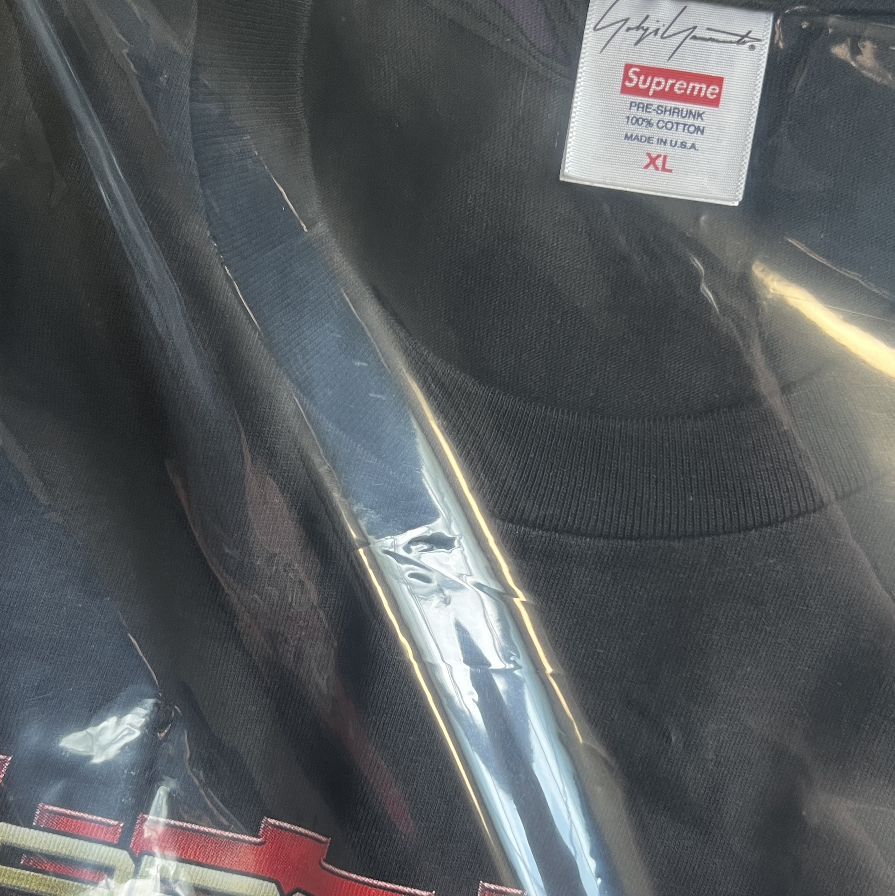Supreme x Yohji Yamamoto Tekken T-Shirt Black - 22FW 착용 스타일 - 3