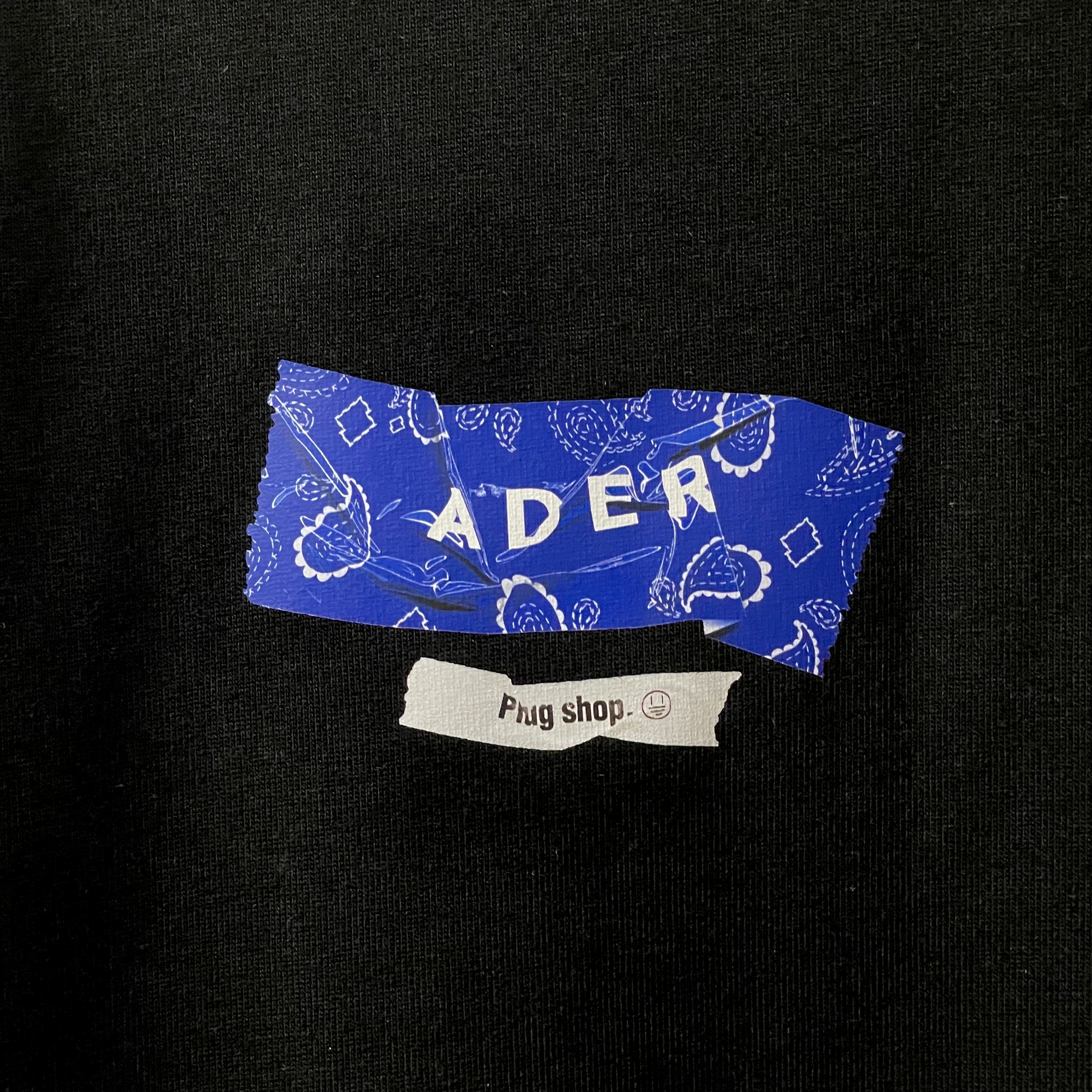 Ader Error Plugshop Jamsil T-Shirt Black 착용 스타일 - 4