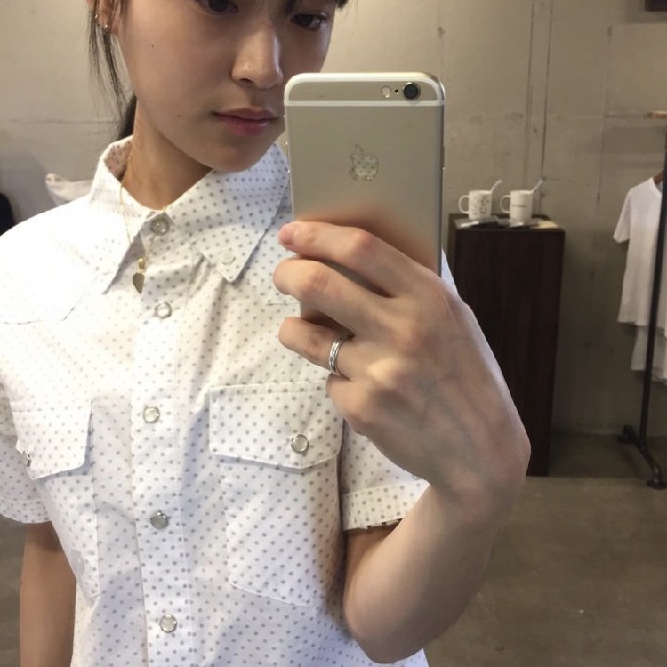 Safarispot Women 1/2 Western Dots Key Shirts Black 착용 스타일 - 1