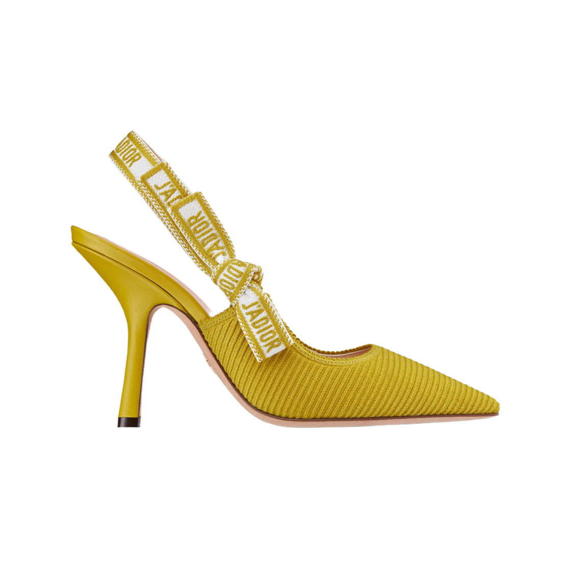 (W) 디올 자디올 슬링백 펌프스 딥 그레이 자수 코튼((W) Dior J'adior Slingback Pumps Deep Gray Embroidered Cotton) - 1