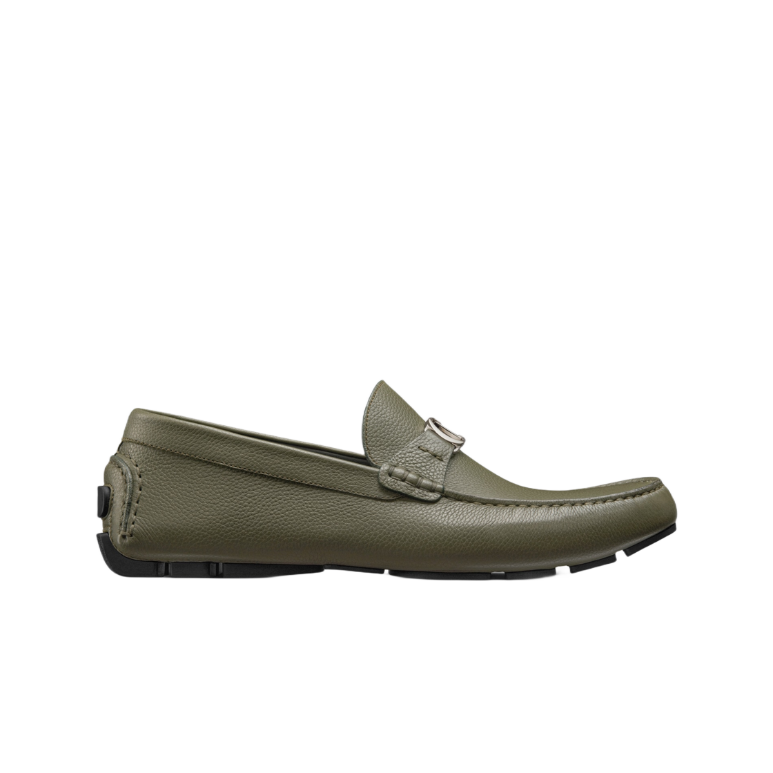 Dior Loafer Olive Grained Calfskin 상세 이미지 1