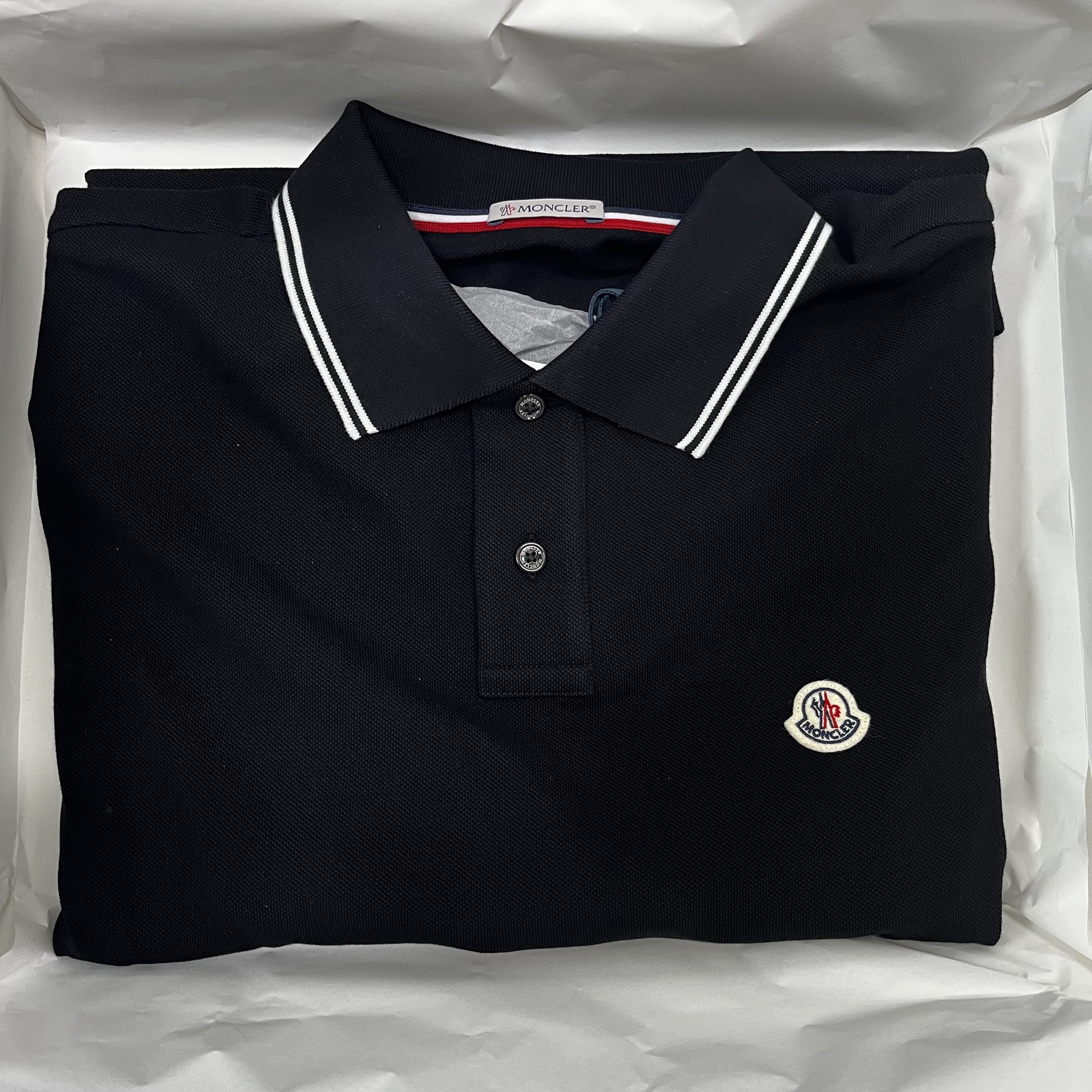 Moncler Logo Polo Shirt Black - 23SS 착용 스타일 - 2