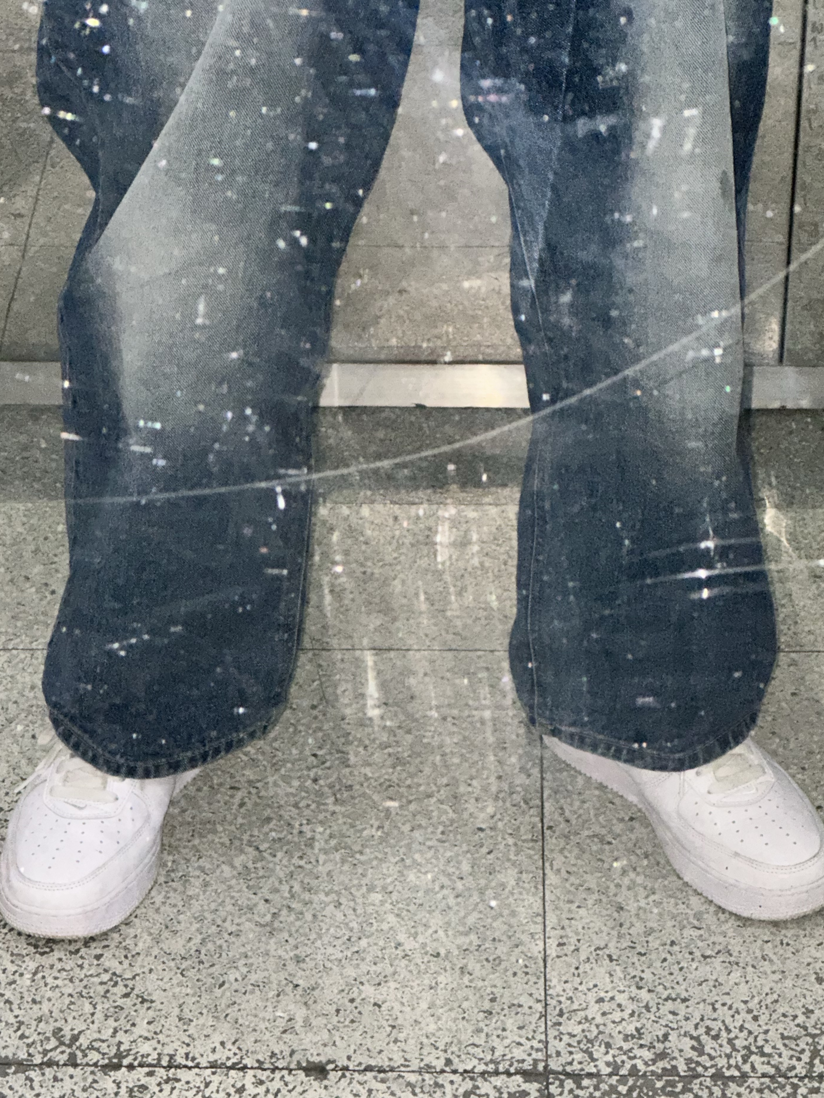 Nike Air Force 1 Low Retro Color of the Month White 착용 스타일 - 3