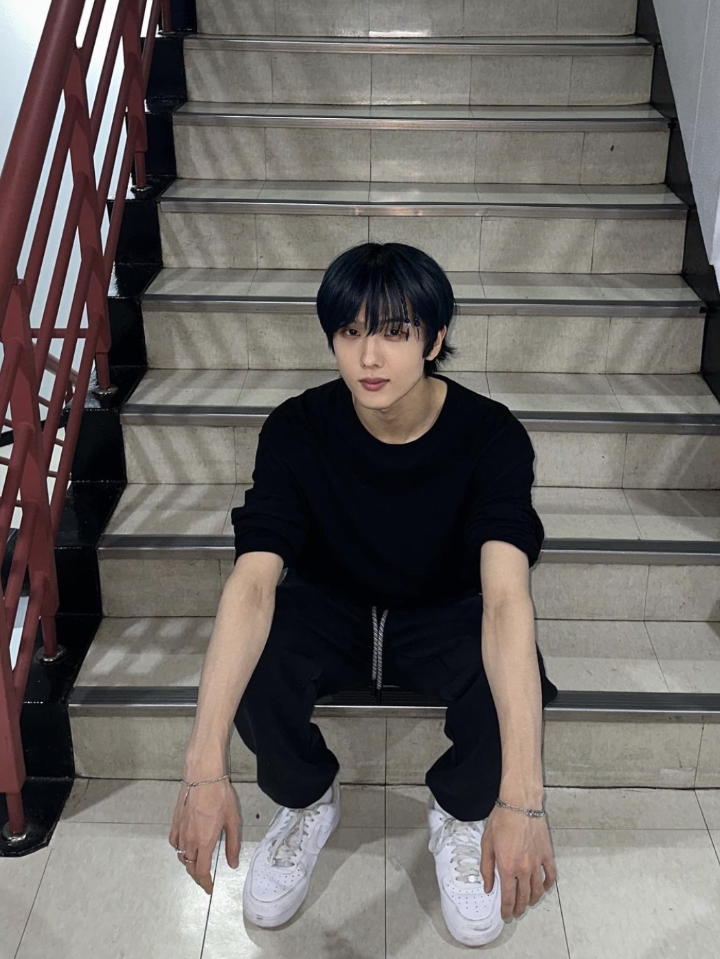Puma x AMI Sweatpants Puma Black, Nike Air Force 1 '07 Low White 착용 스타일