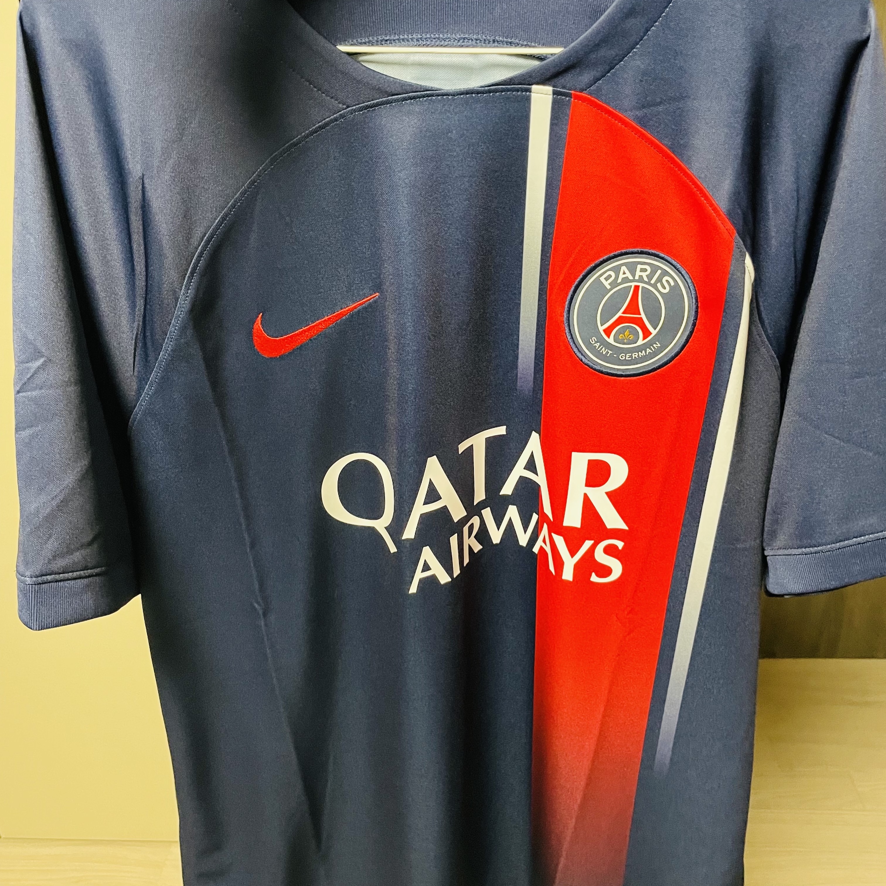 Nike Paris Saint-Germain 2023/24 Dri-Fit Stadium Home Jersey Midnight Navy (Non Marking Ver.) 착용 스타일 - 1