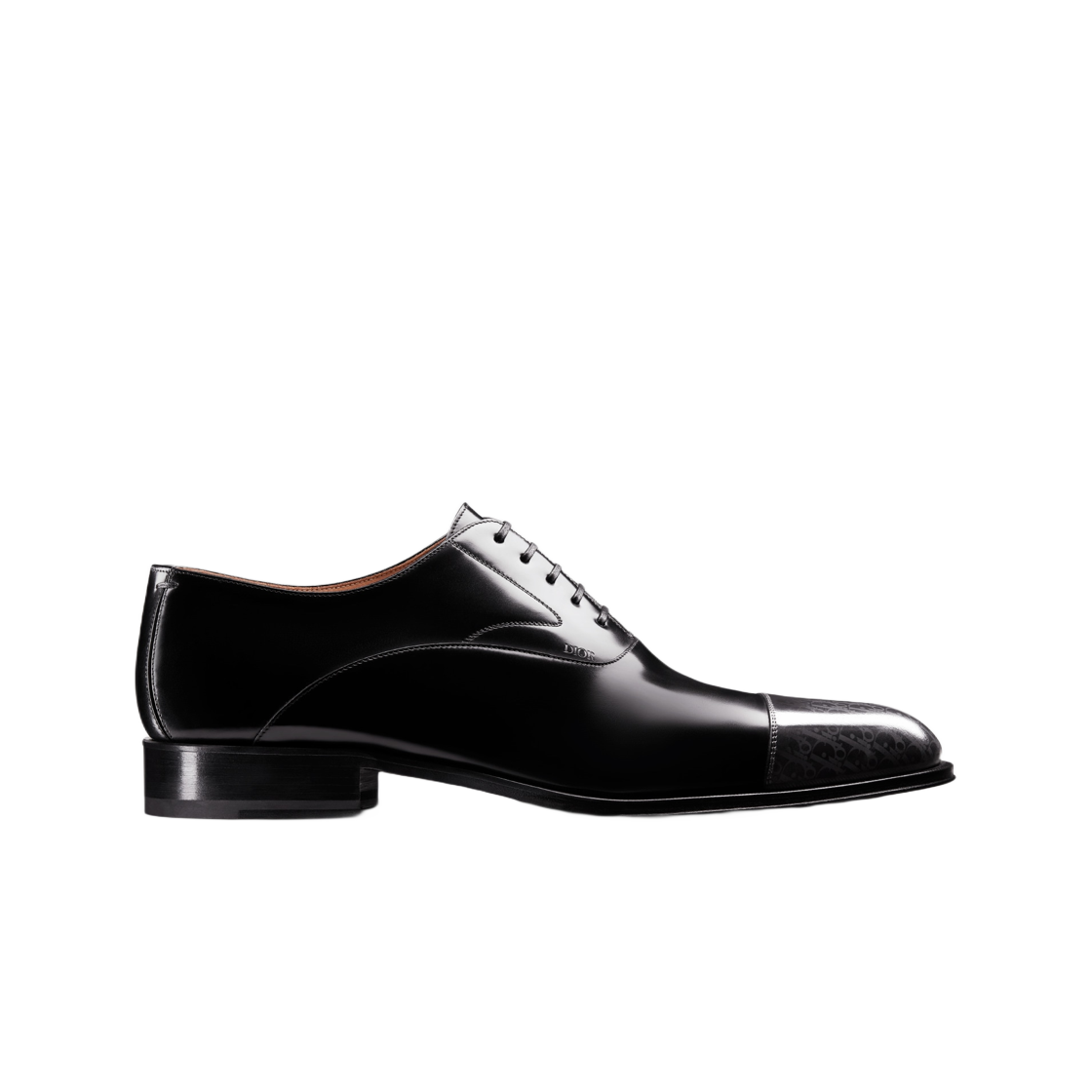 3DE333ZTJ-H900 Dior Timeless Oxford Shoe Gray Black Patina Calfskin Dior Oblique Gradient