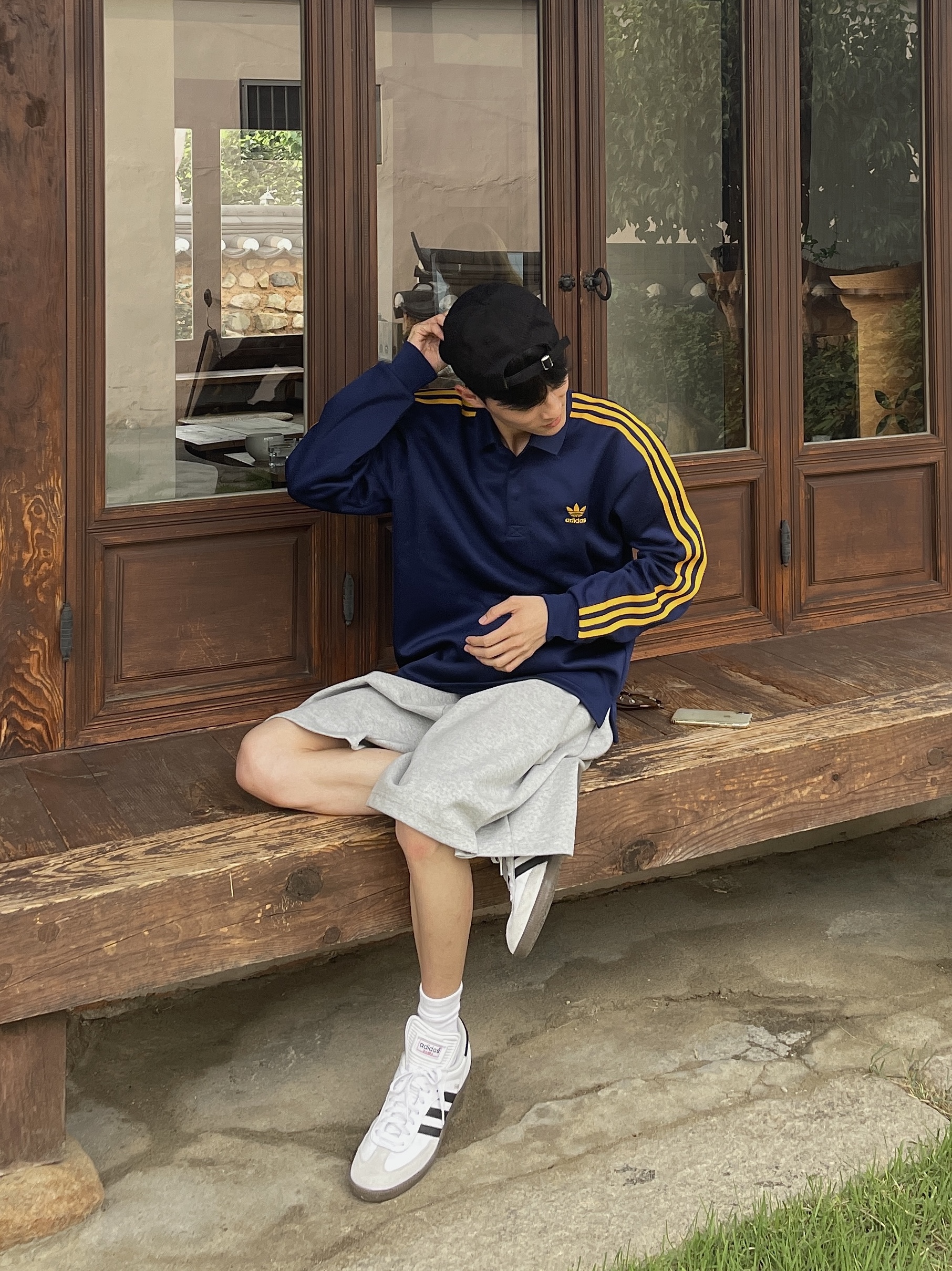 Adidas Samba Classic Cloud White 착용 스타일