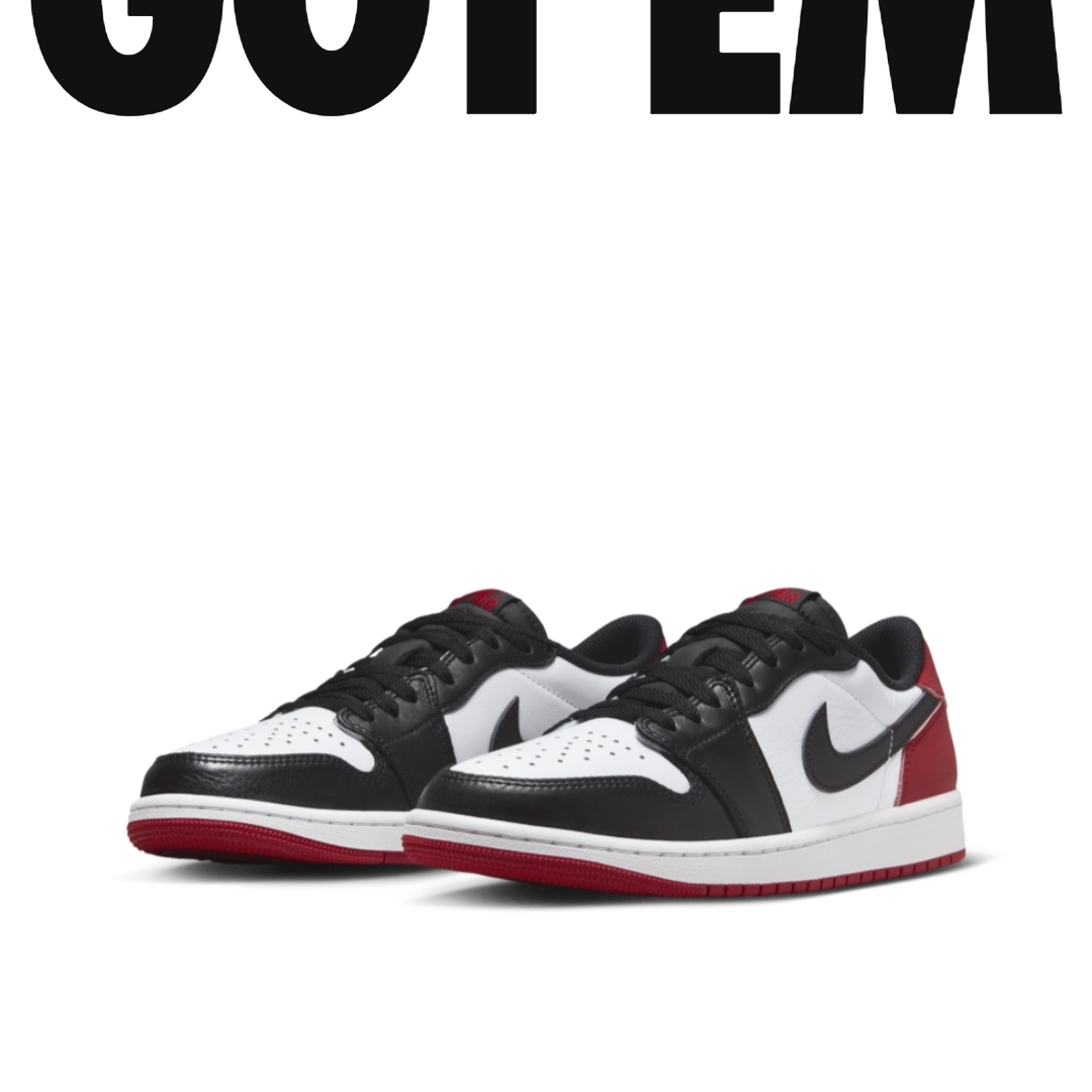 Jordan 1 Retro Low OG Black Toe 착용 스타일