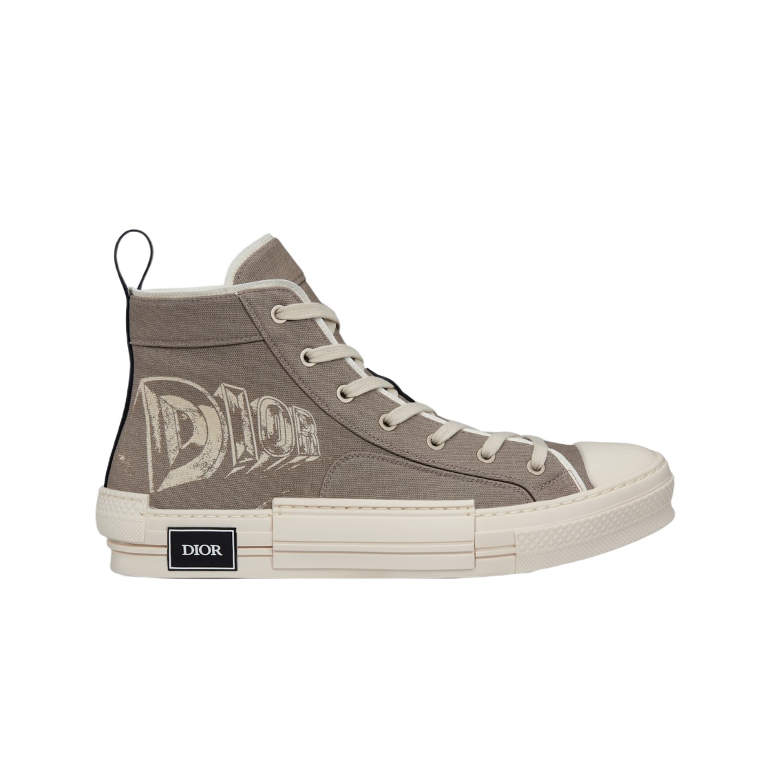 디올 B23 하이 탑 스니커즈 베이지 캔버스 아스테로디올 시그니쳐(Dior B23 High Top Sneakers Beige Canvas Asterodior Signature) - 1