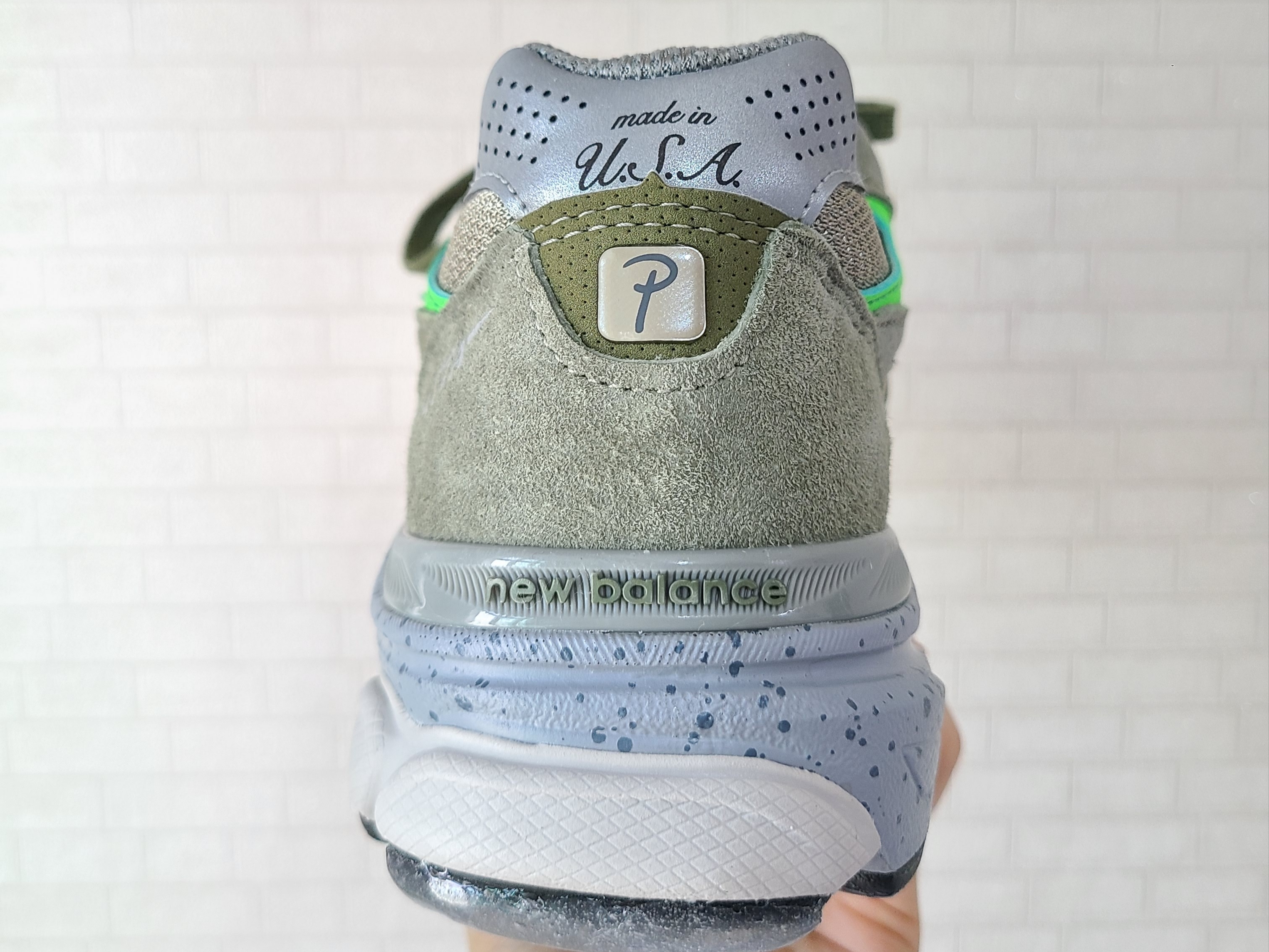 New Balance x Patta 990v3 Made in USA Olive, New Balance x JJJJound 990v3 Brown Black 착용 스타일 - 3