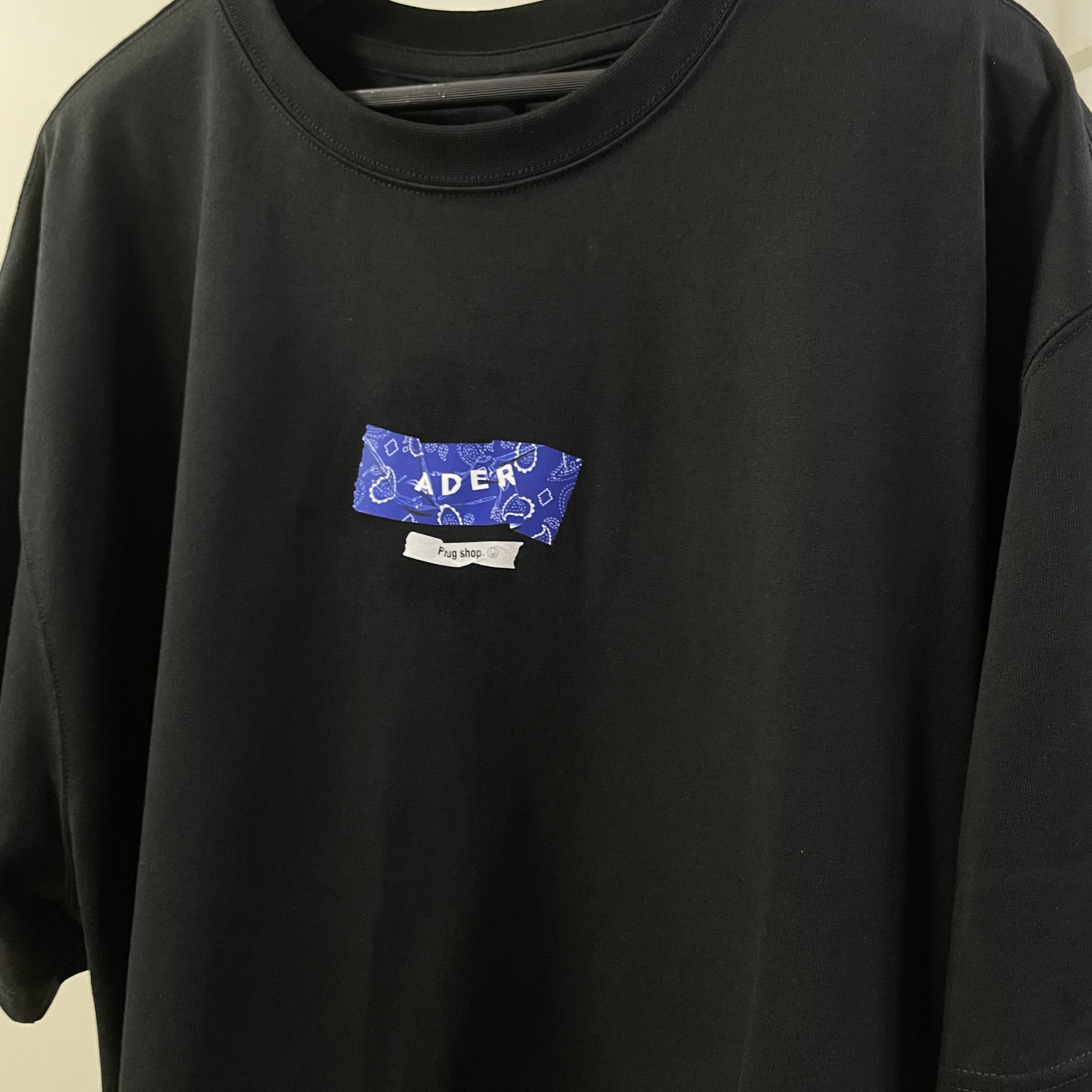 Ader Error Plugshop Jamsil T-Shirt Black 착용 스타일 - 2