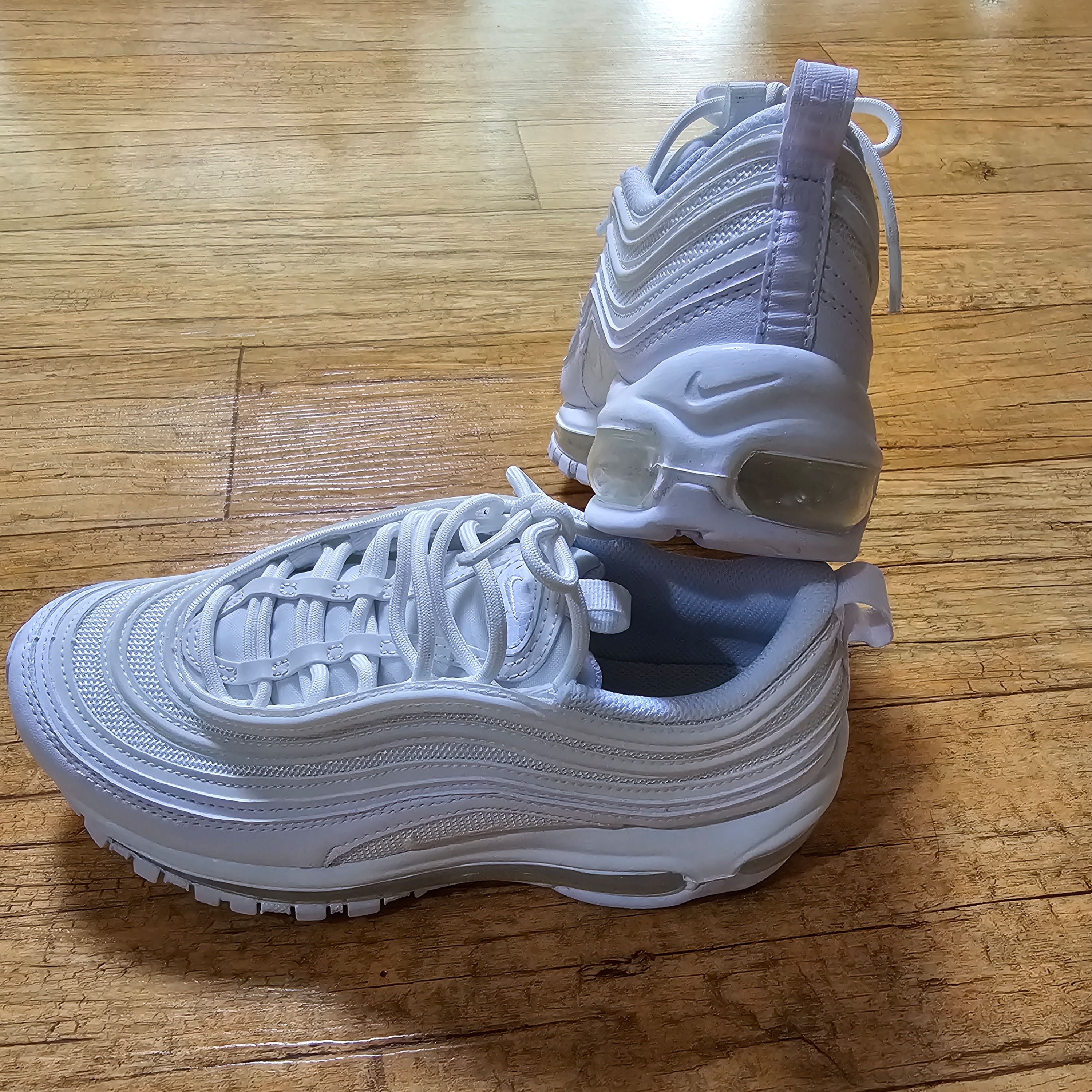 (W) Nike Air Max 97 Next Nature White 착용 스타일