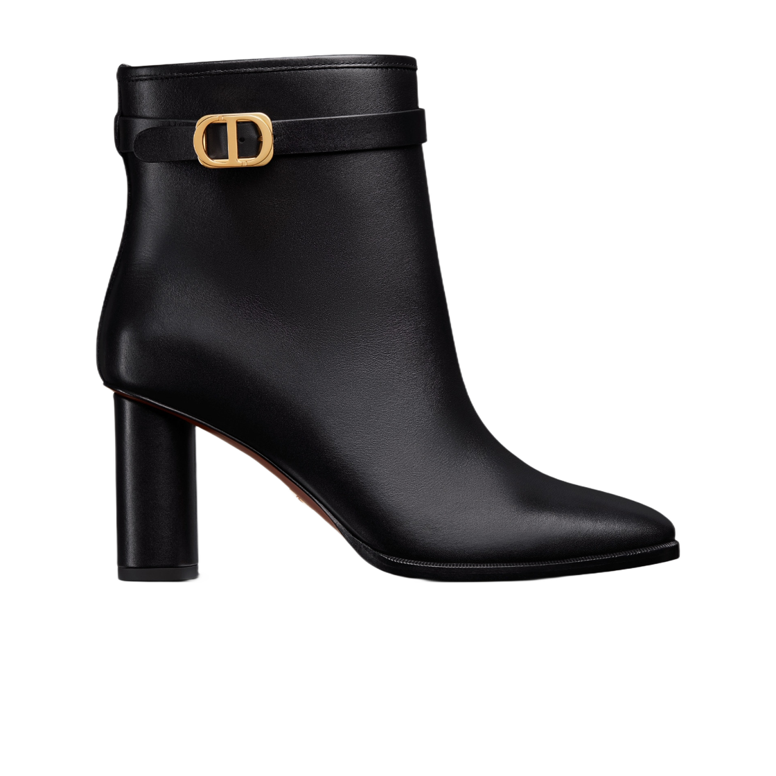 (W) 디올 앙프렝뜨 힐 앵클 부츠 블랙 카프스킨((W) Dior Empreinte Heeled Ankle Boot Black Calfskin) - 1