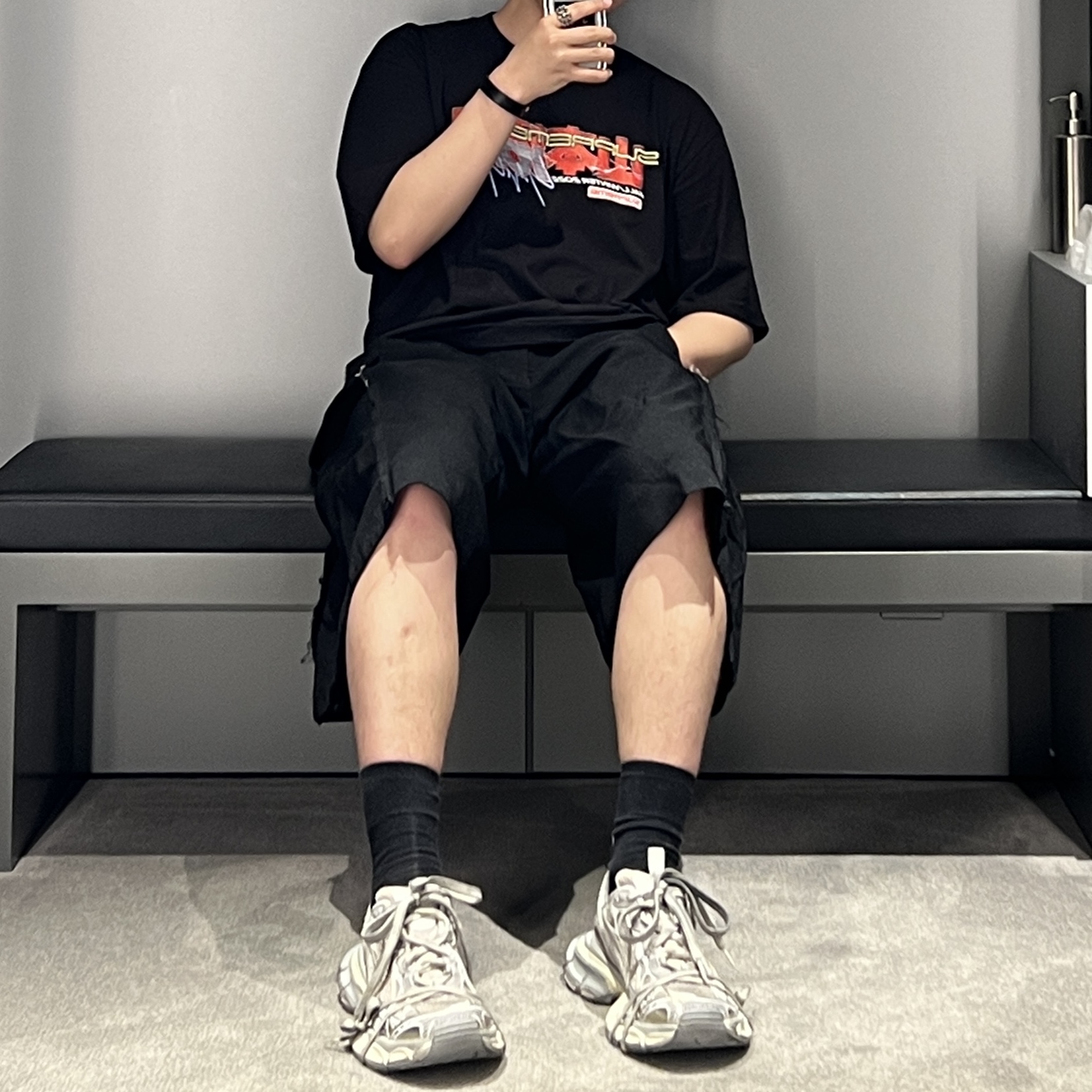 Supreme x Yohji Yamamoto Tekken T-Shirt Black - 22FW 착용 스타일 - 1