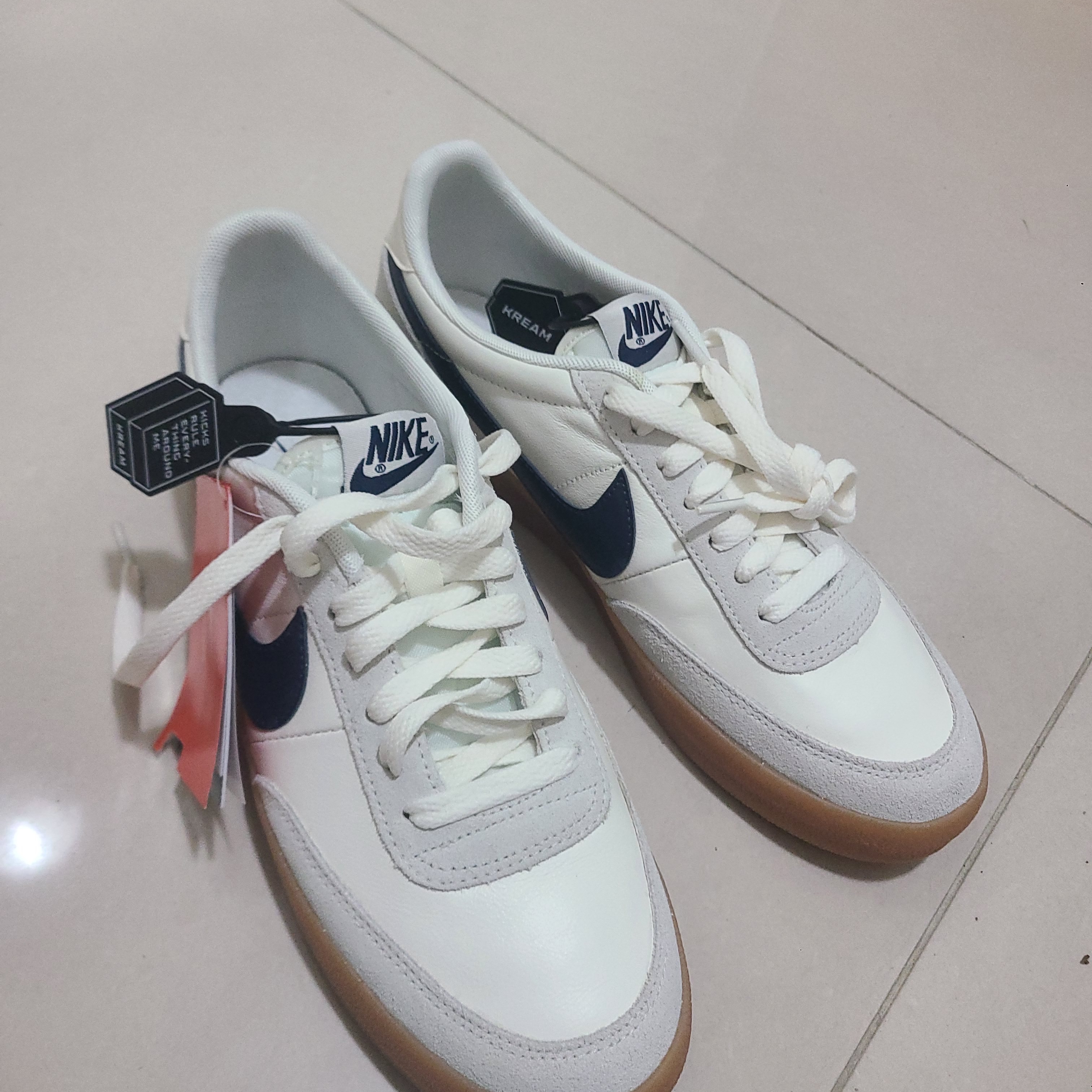 Nike x J.Crew Killshot 2 Sail Midnight Navy 착용 스타일