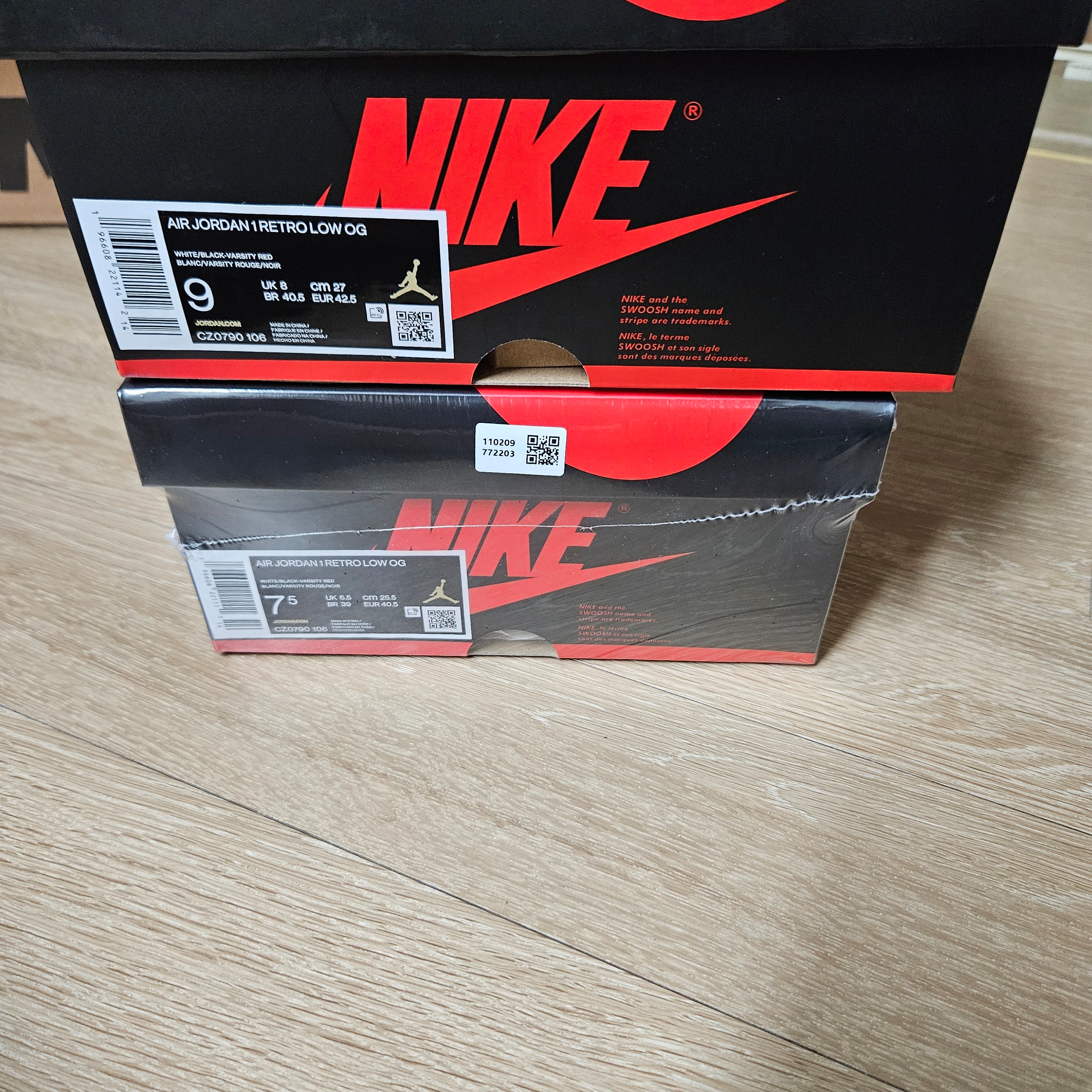 Jordan 1 Retro Low OG Black Toe 착용 스타일 - 2