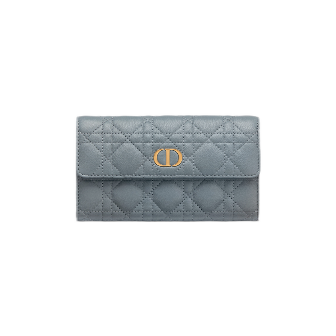 Dior Caro Wallet Cloud Blue Supple Cannage Calfskin 상세 이미지 1