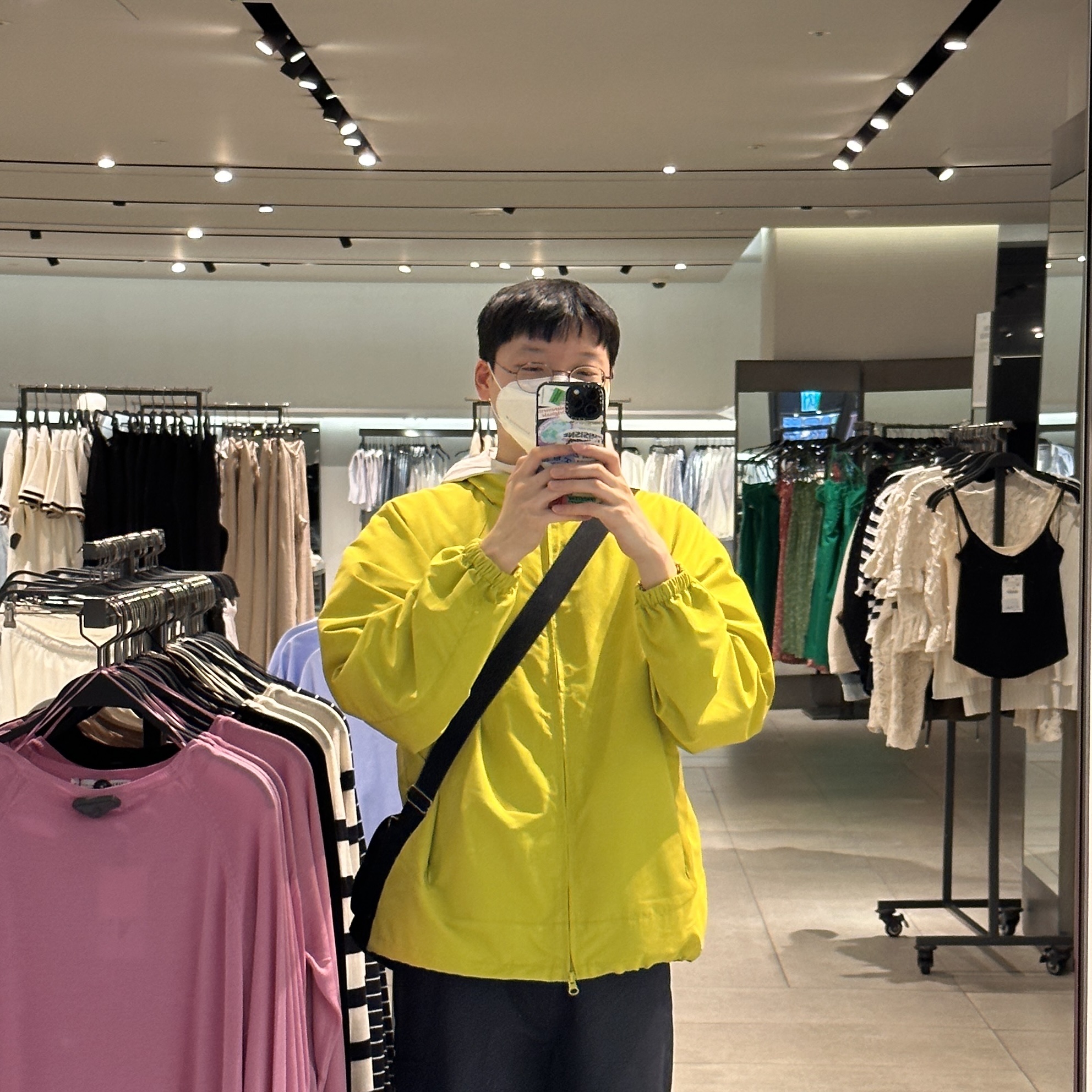 Sansan Gear Docking Jacket Lime - 22FW 착용 스타일