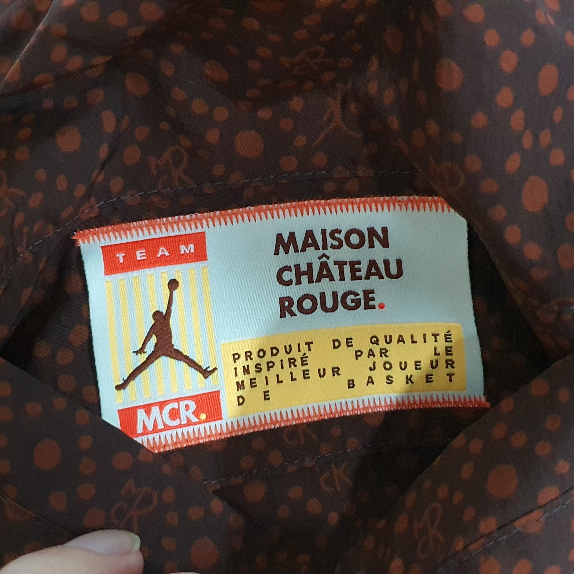 Jordan x Maison Chateau Rouge Woven Pants Cinnamon - Asia 착용 스타일 - 2