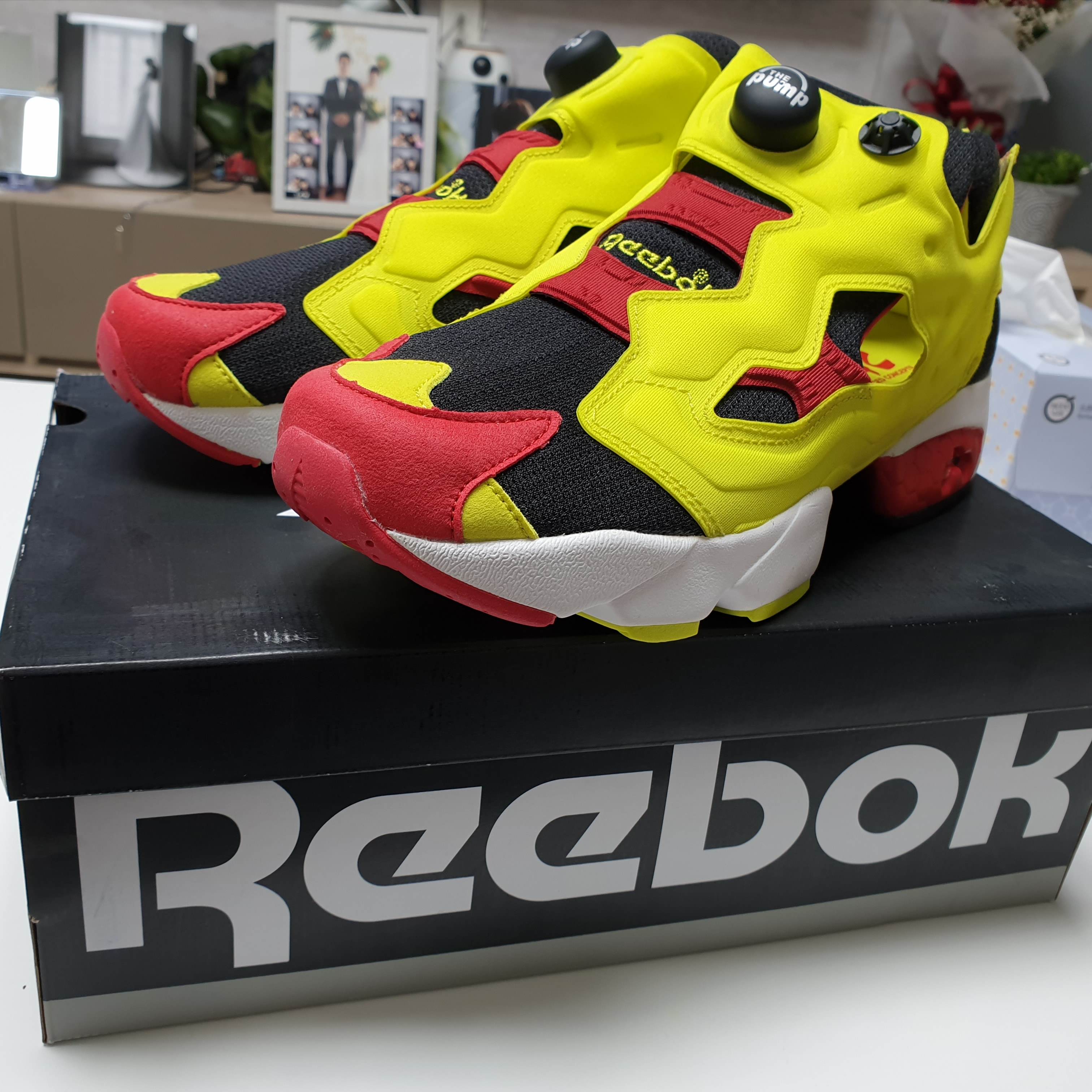 Reebok Instapump Fury Citron 착용 스타일