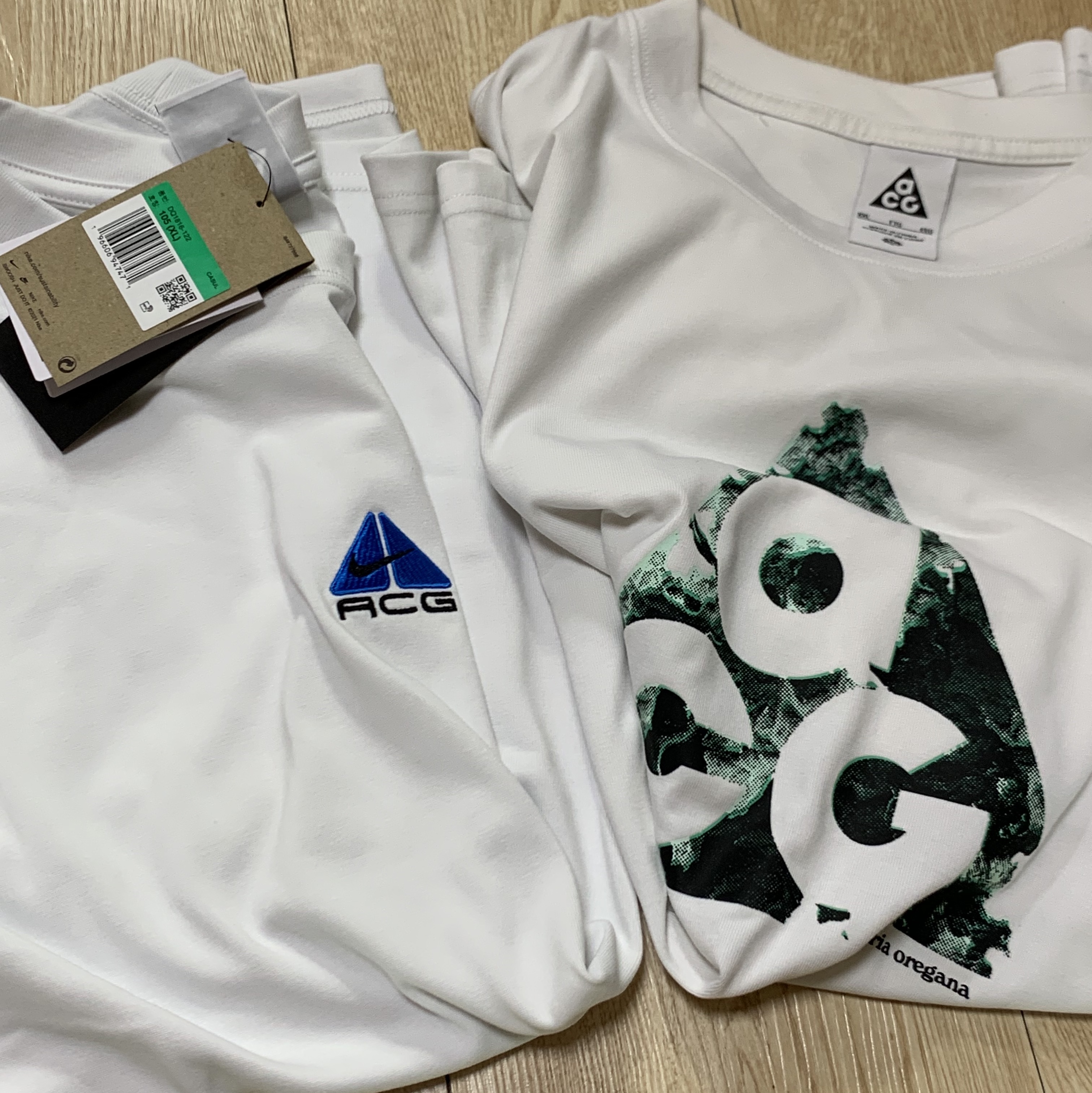 Nike ACG T-Shirt Summit White - Asia, Nike NRG ACG SSNL T-Shirt White - Asia 착용 스타일