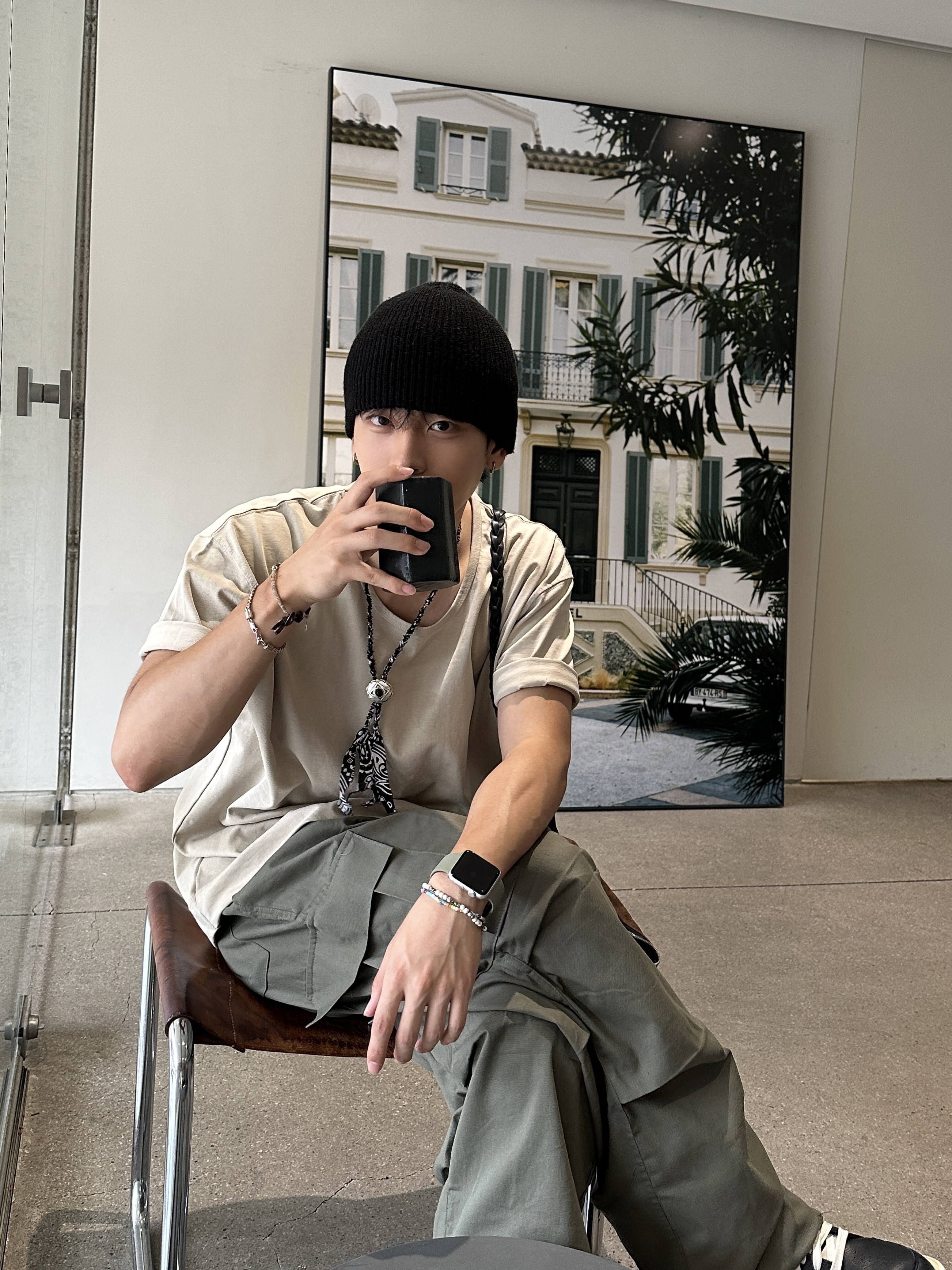 Converse x Drkshdw Turbowpn Black Cream 착용 스타일 - 5