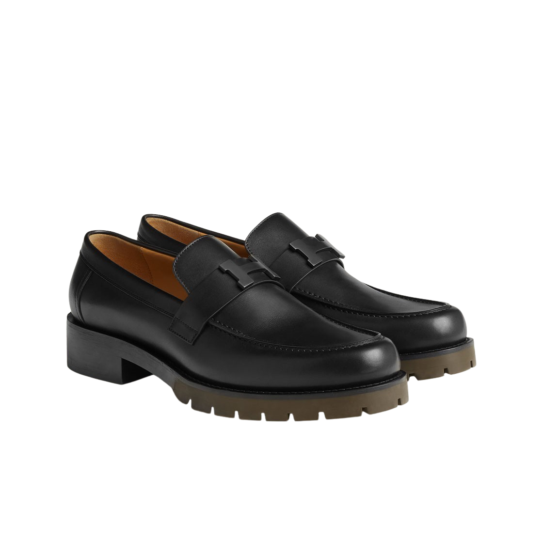 에르메스 그레고아르 로퍼 카프스킨 & 브러쉬드 블랙 PVD 하드웨어 누아(Hermes Gregoire Loafer Calfskin & Brushed Black PVD Noir) - 2