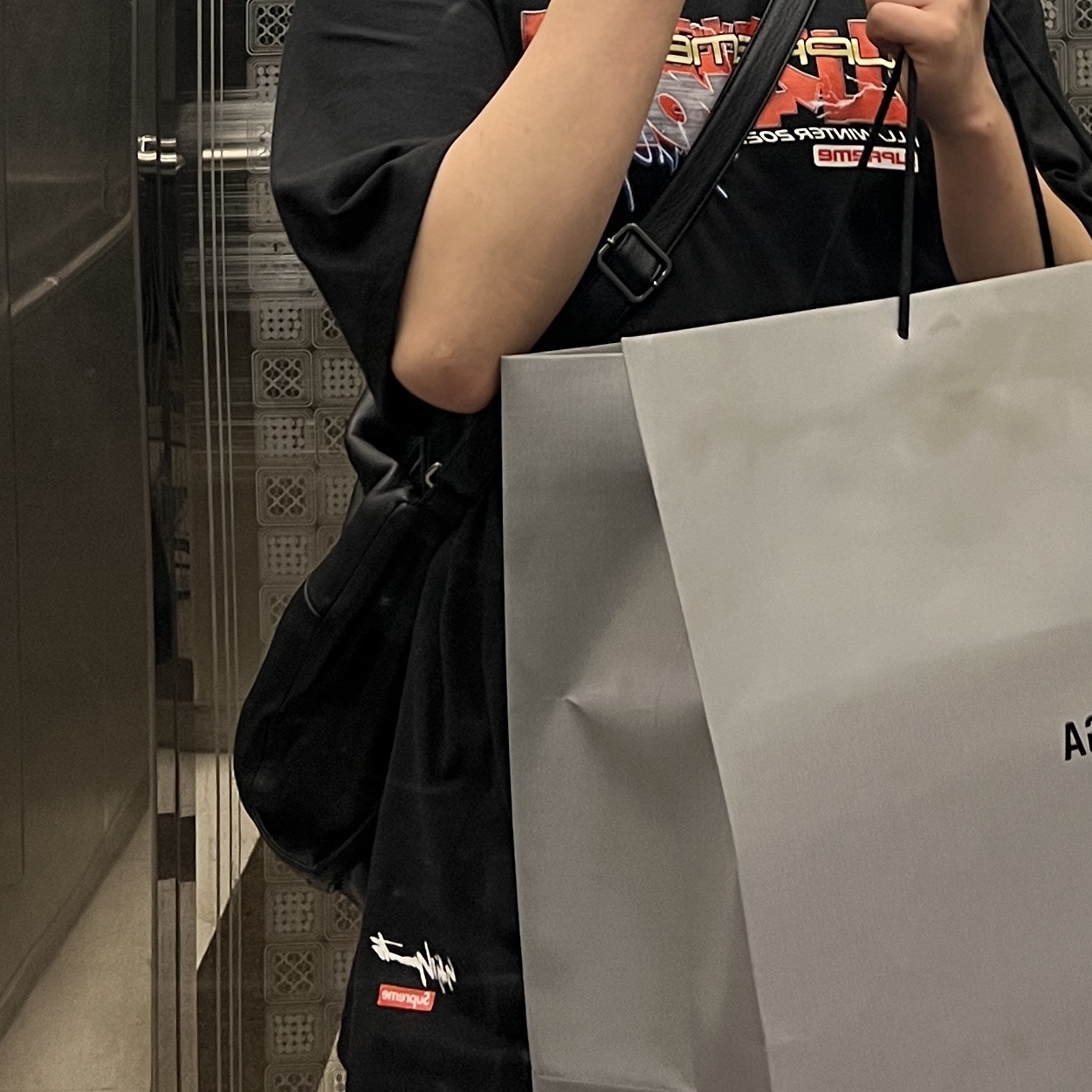 Supreme x Yohji Yamamoto Tekken T-Shirt Black - 22FW 착용 스타일 - 2