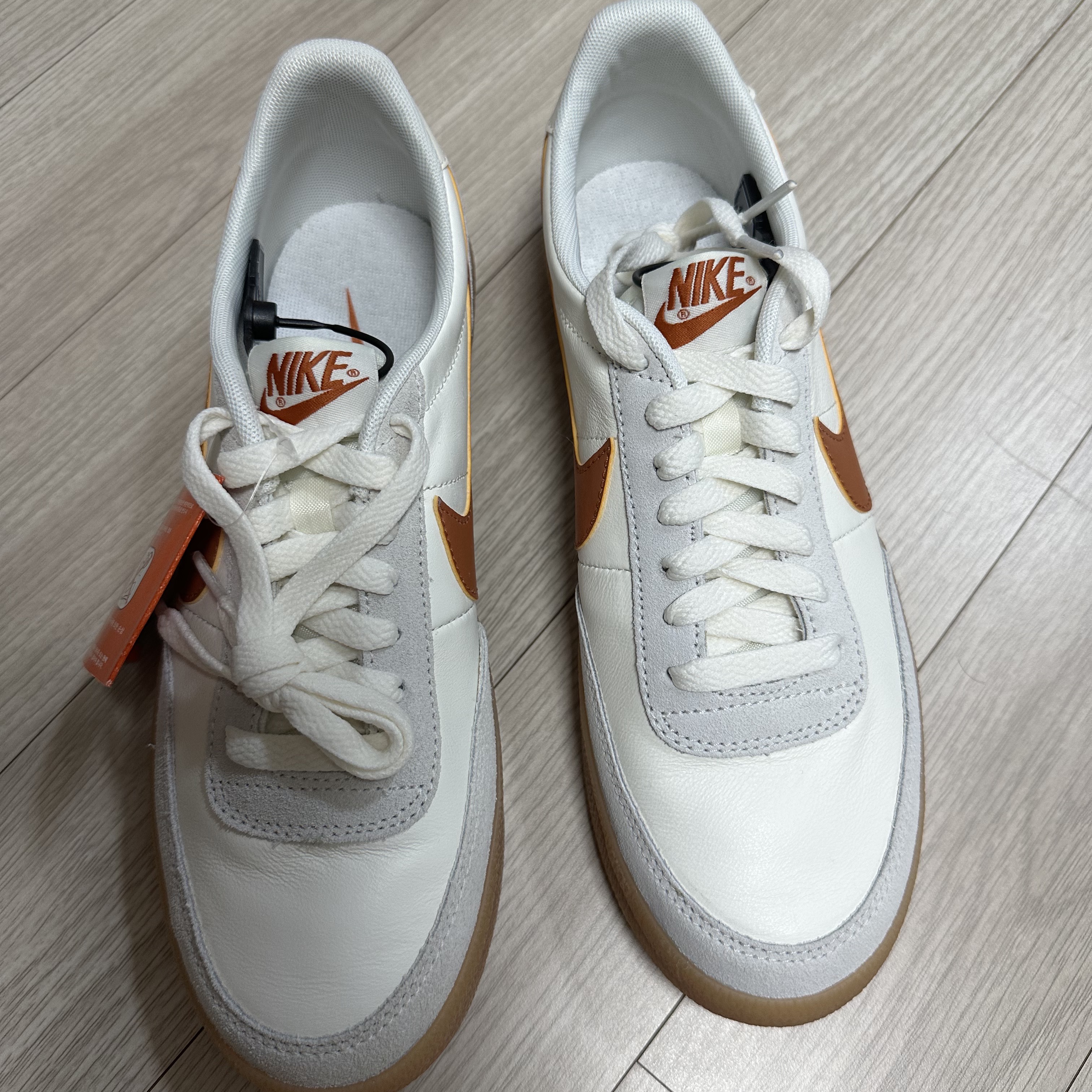 Nike Killshot 2 Leather Sail Desert Orange 착용 스타일 - 2