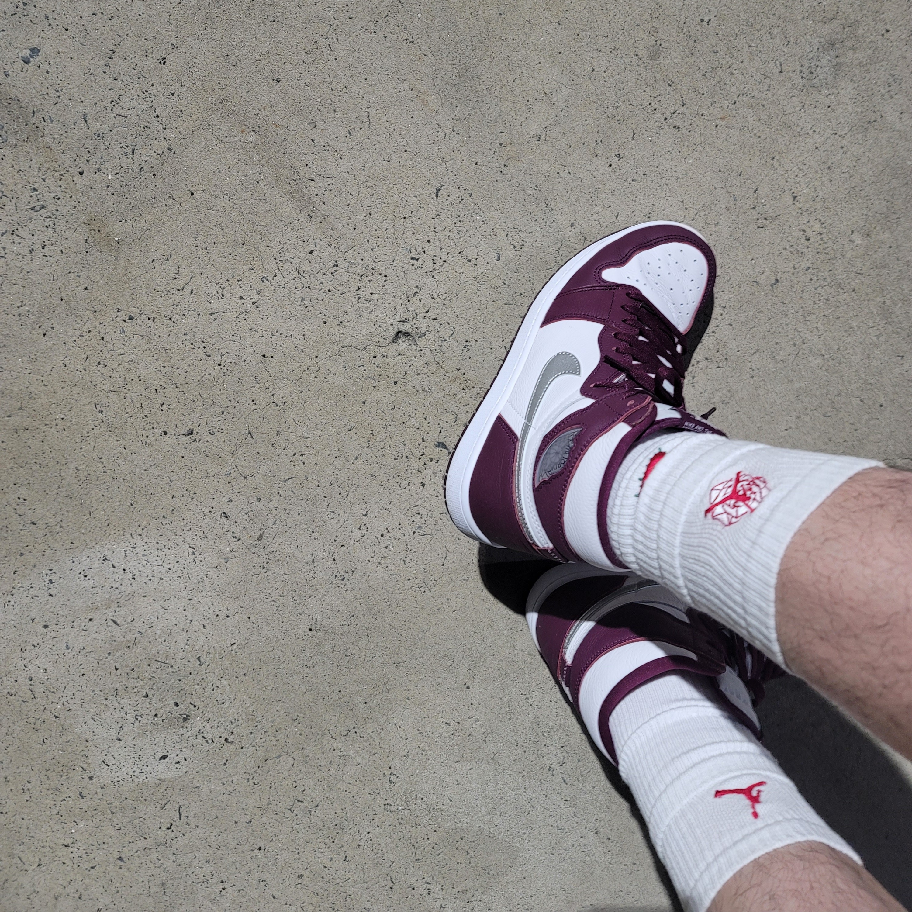 Jordan x Teyana Taylor Cushioned Crew Socks White 착용 스타일