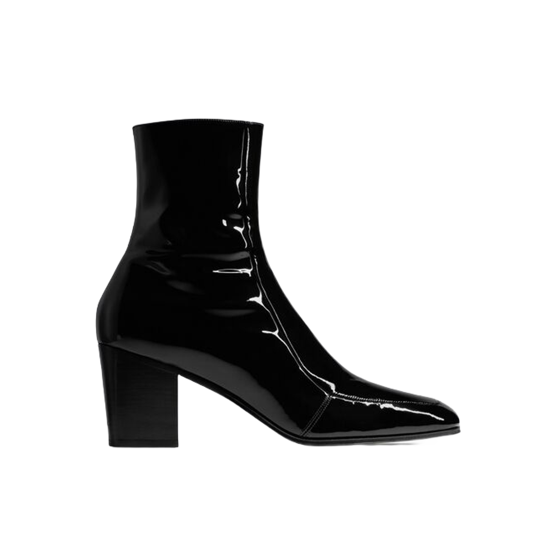 생로랑 보 지퍼 부츠 페이턴트 레더 느와르(Saint Laurent Beau Zipped Boots in Patent Leather Noir) - 1