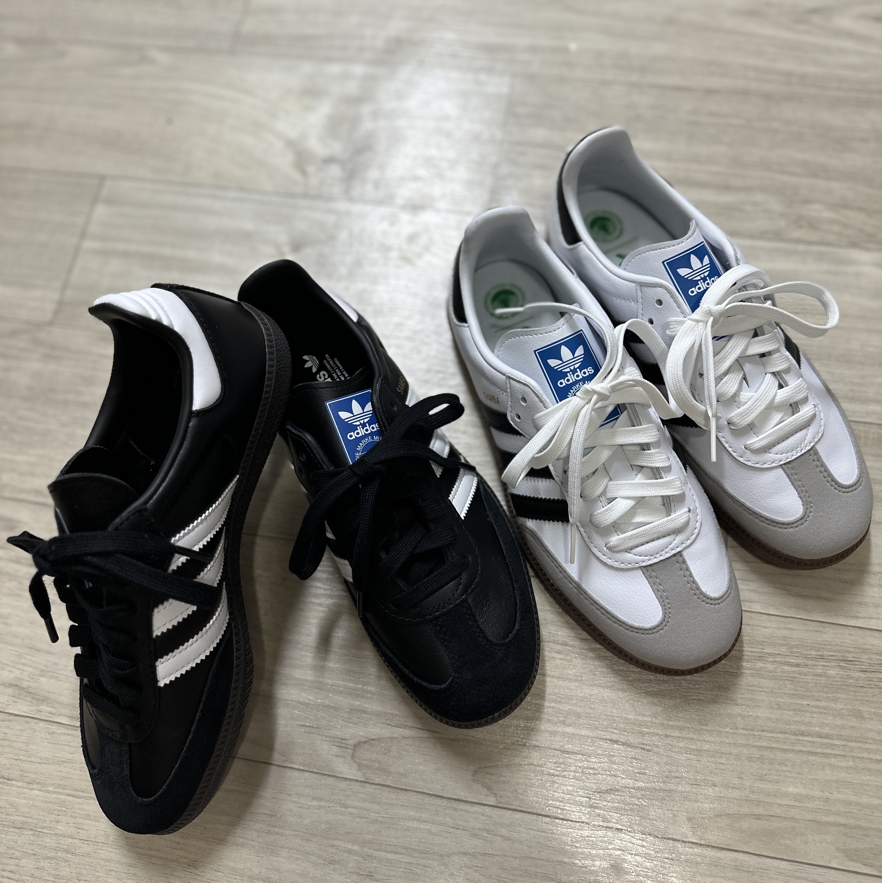 Adidas Samba Vegan White Black, Adidas Samba OG Black White Gum 착용 스타일