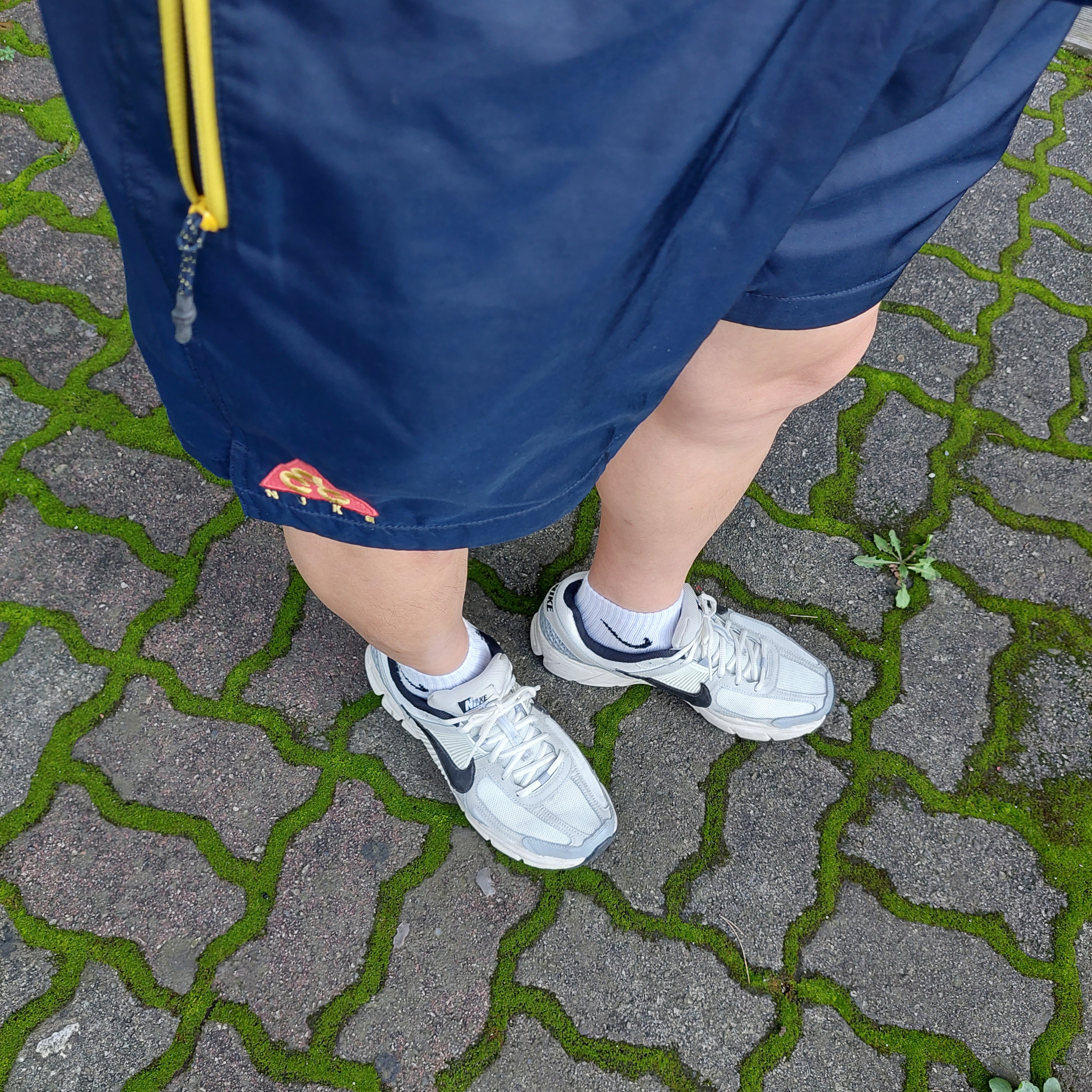 (W) Nike Zoom Vomero 5 Wolf Grey and Black, Nike ACG Woven Shorts Obsidian - US/EU 착용 스타일