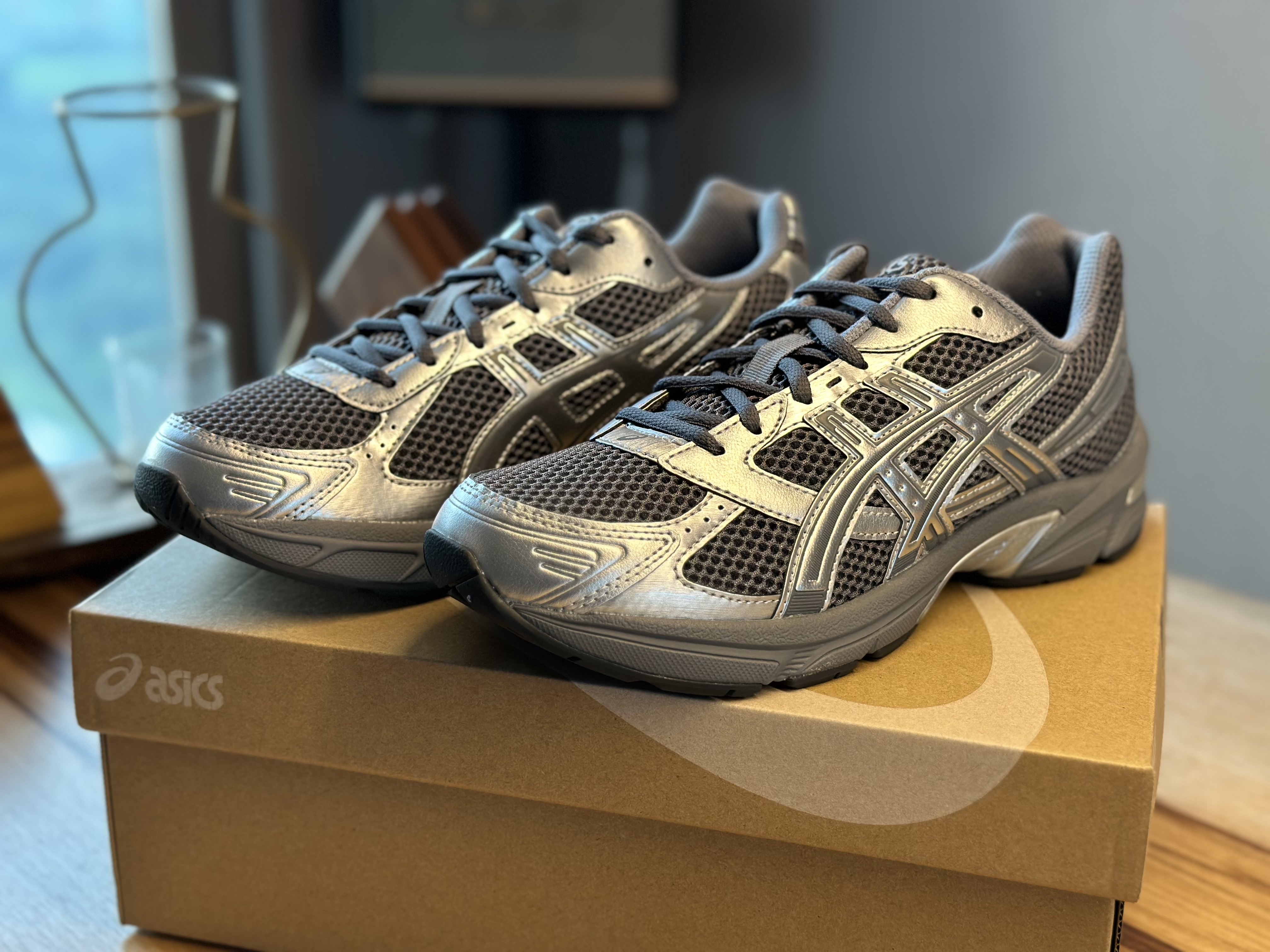 Asics Gel-1130 Steel Grey Pure Silver 착용 스타일 - 3