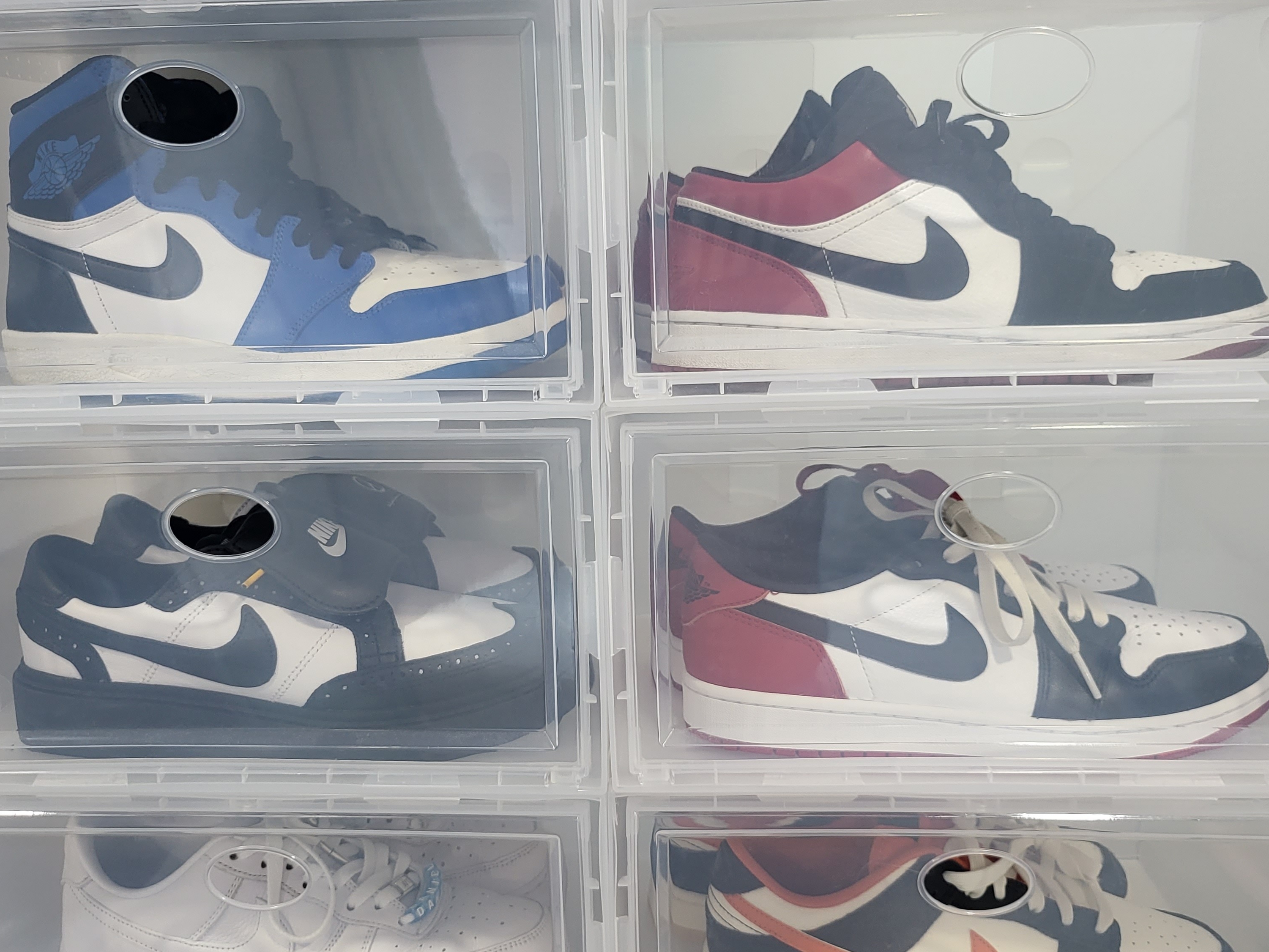 Jordan 1.5 Retro Reverse Fragment, Nike x Peaceminusone Kwondo1 Black and White 착용 스타일