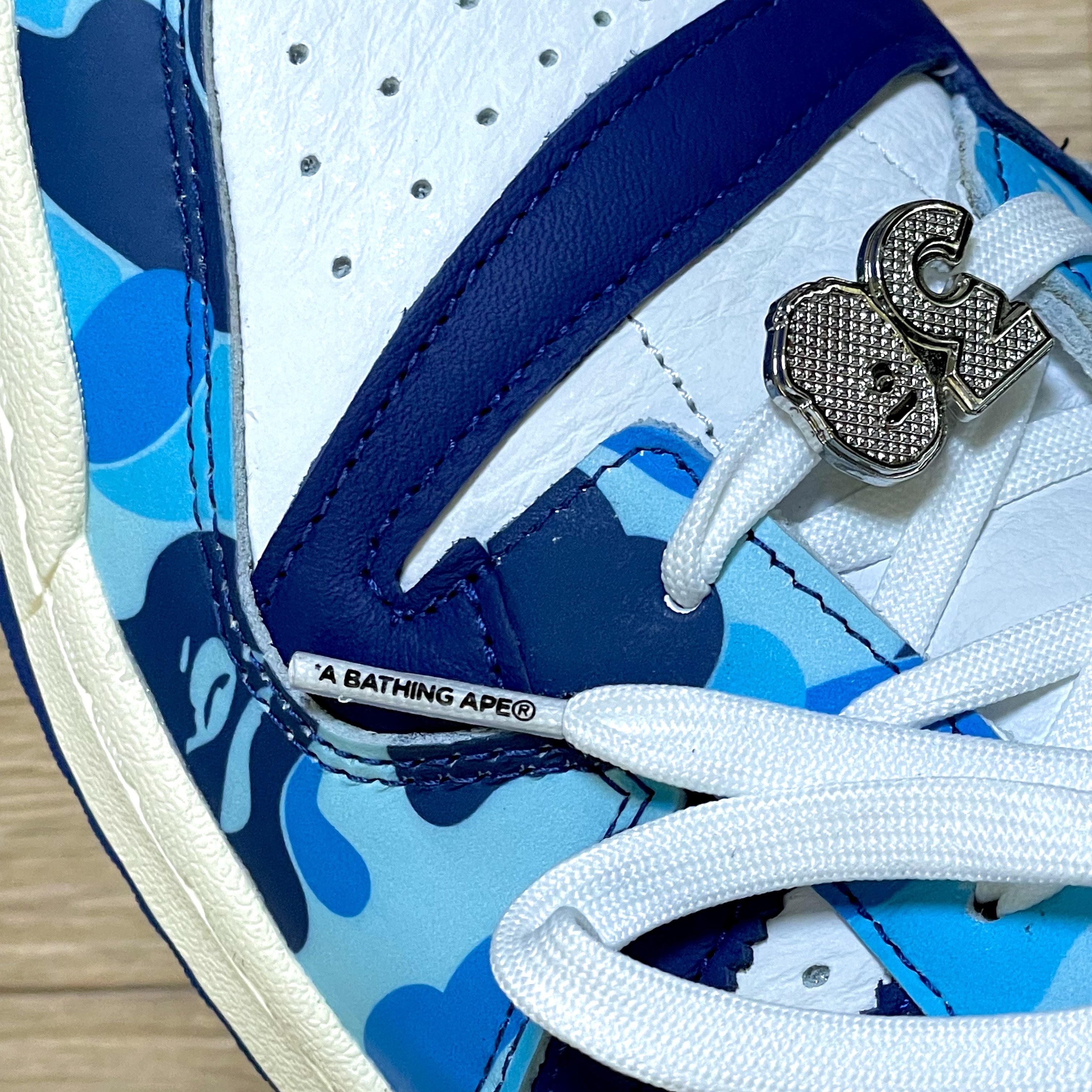 Adidas x BAPE Forum 84 Low Blue Camo 착용 스타일 - 1