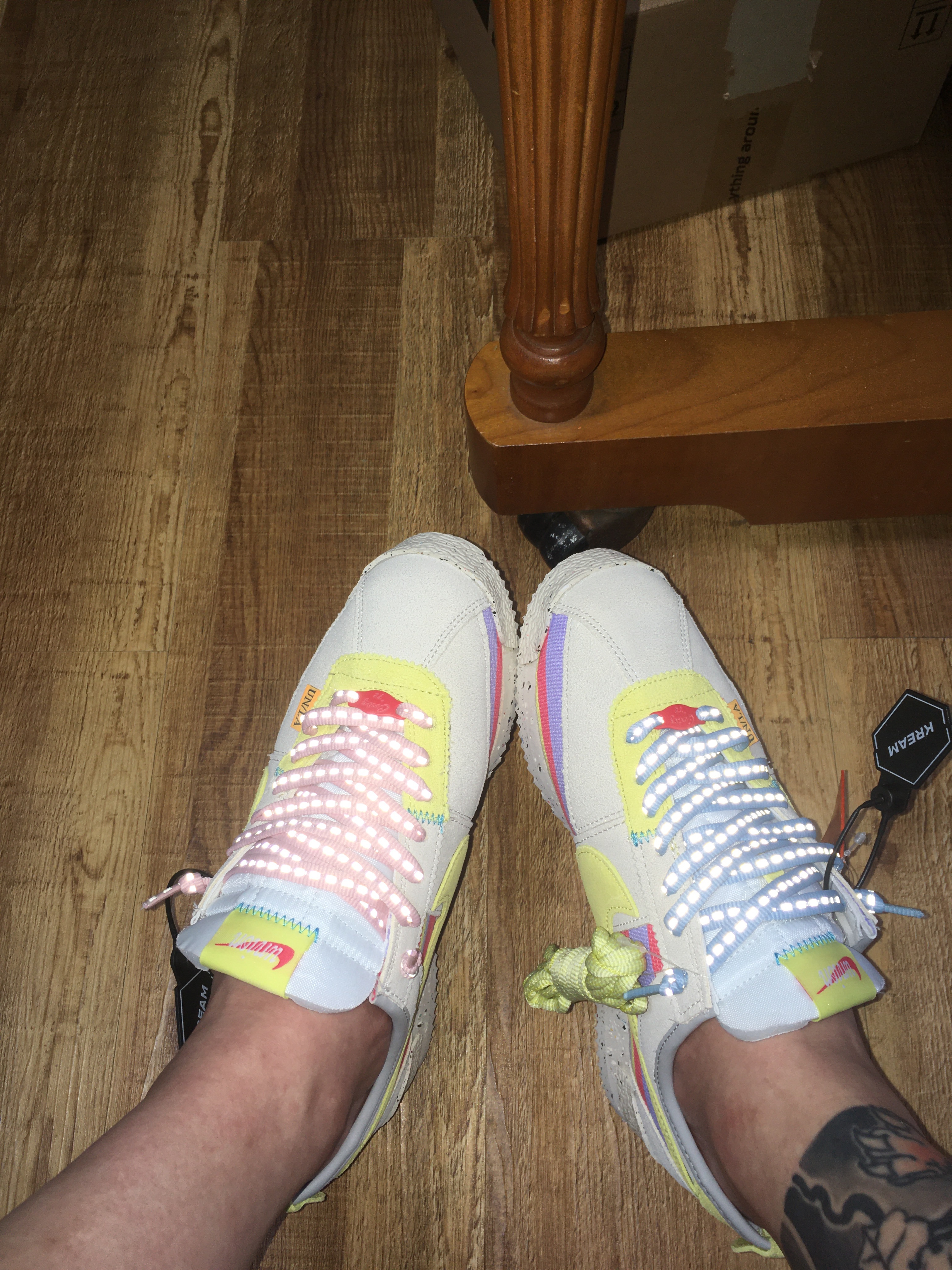 Nike x Union Cortez SP Lemon Frost 착용 스타일 - 2