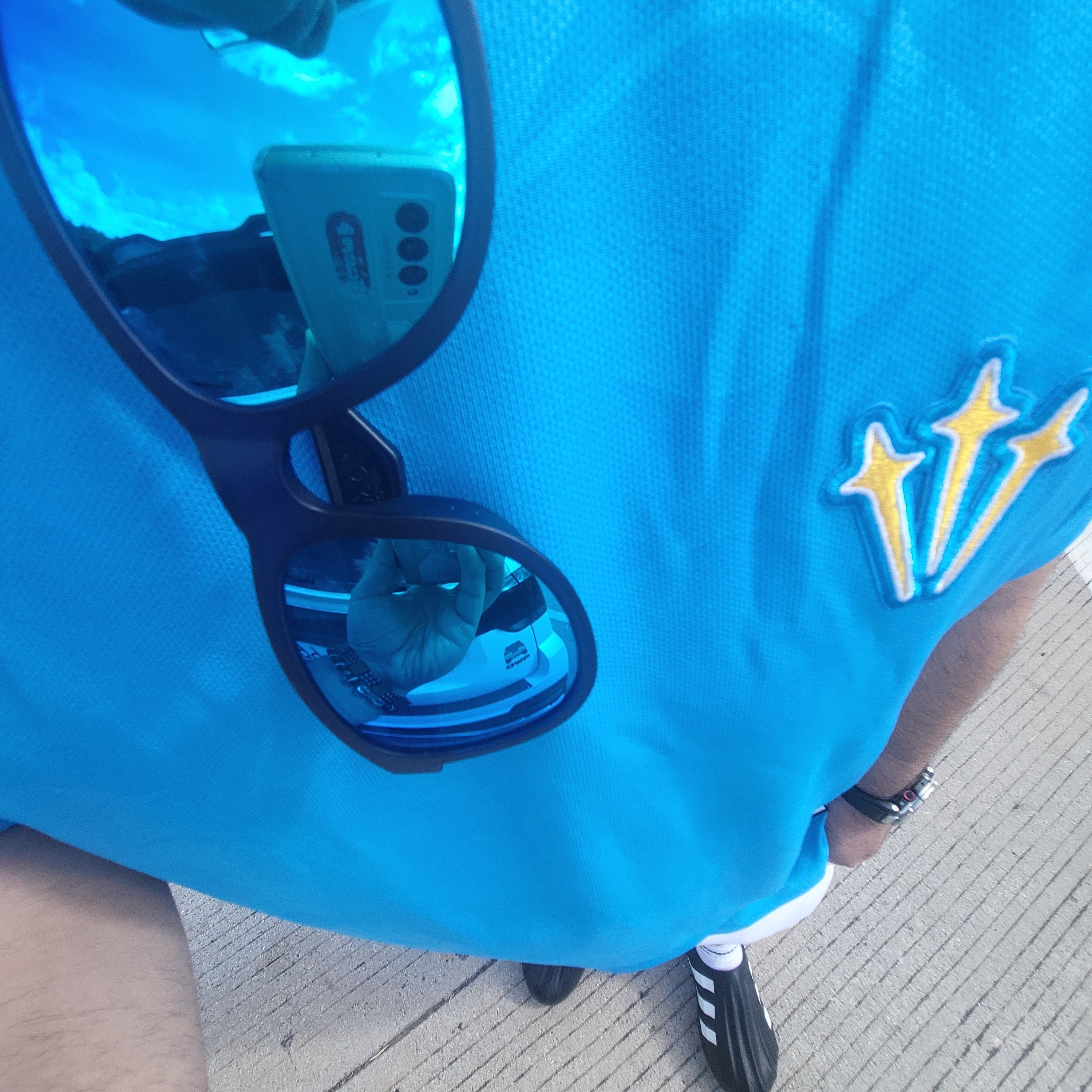 Nike x Drake Nocta Distant Regards Jersey Blue Glow (DR2616-450) 착용 스타일