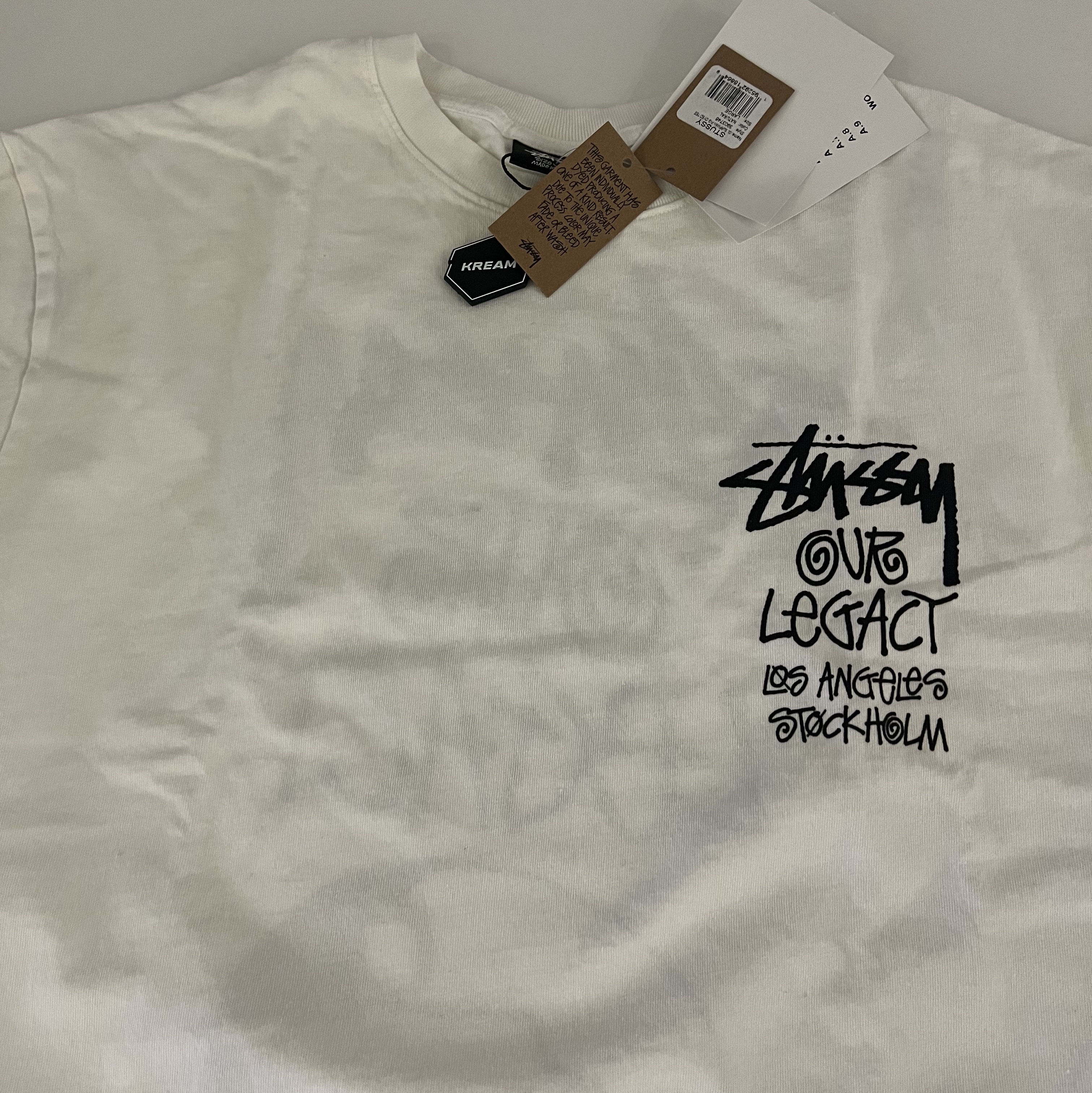 Stussy x Our Legacy Surfman Pig. Dyed T-Shirt Natural - 21FW 착용 스타일 - 1