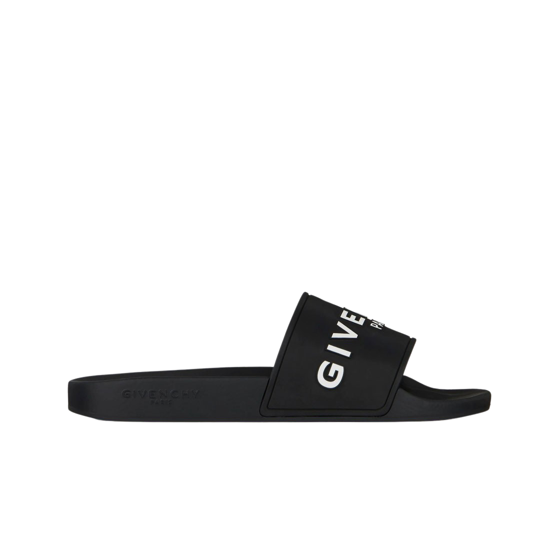 Givenchy Slide Sandals in Rubber Black 상세 이미지 1