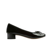 (W) Repetto Camille Calfskin Leather Ballerinas Black