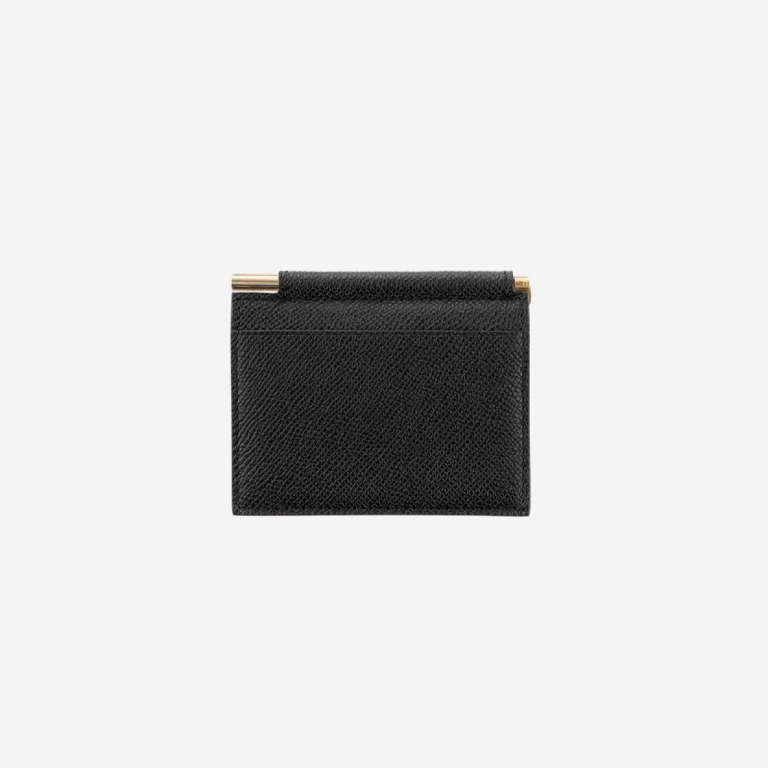 Tom Ford Small Grain Leather Folding Money Clip Card Holder Black 상세 이미지 2