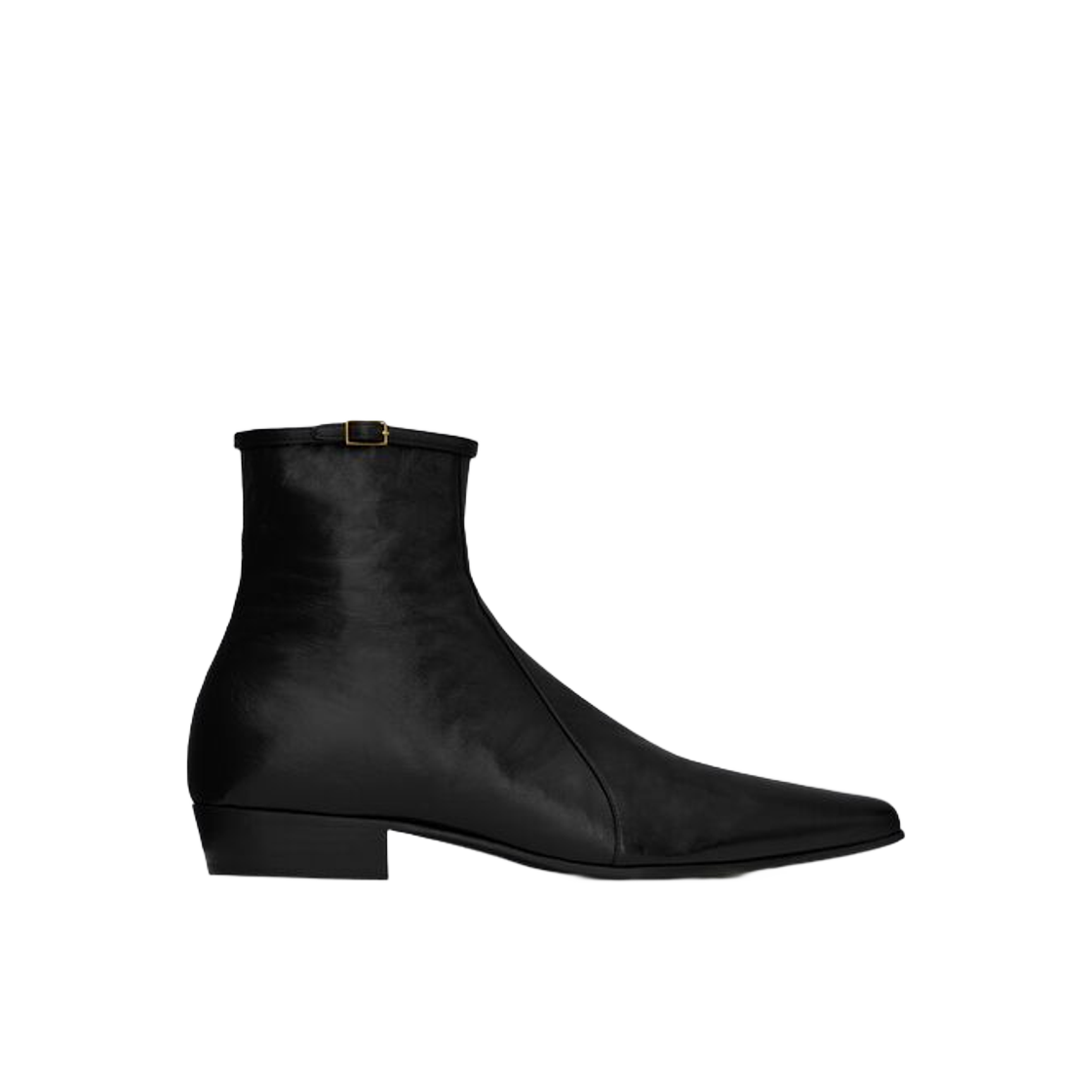 생로랑 아선 지퍼 부츠 샤이니 레더 블랙(Saint Laurent Arsun Zipped Boots in Shiny Leather Black)
