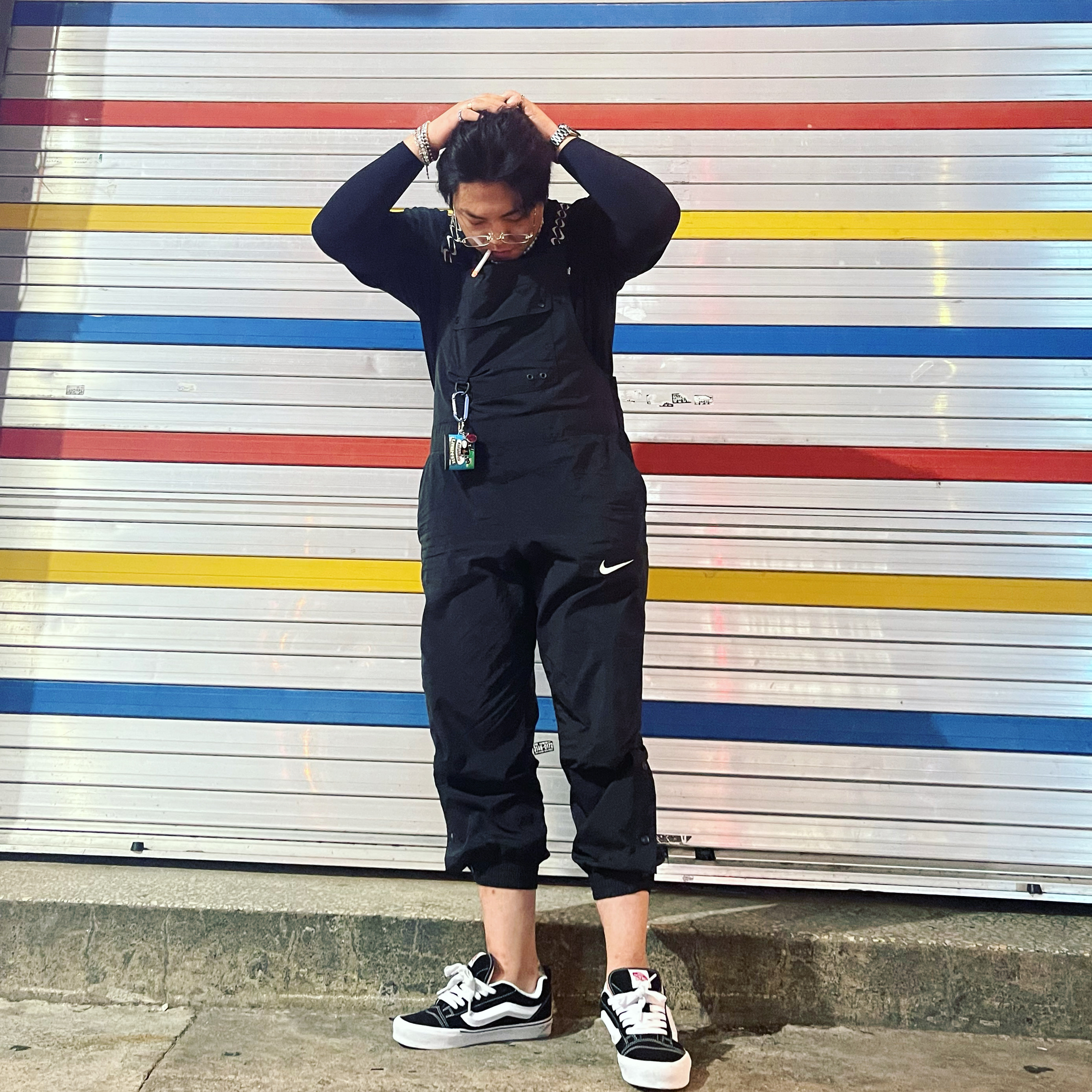 Vans Knu-Skool Black True White 착용 스타일