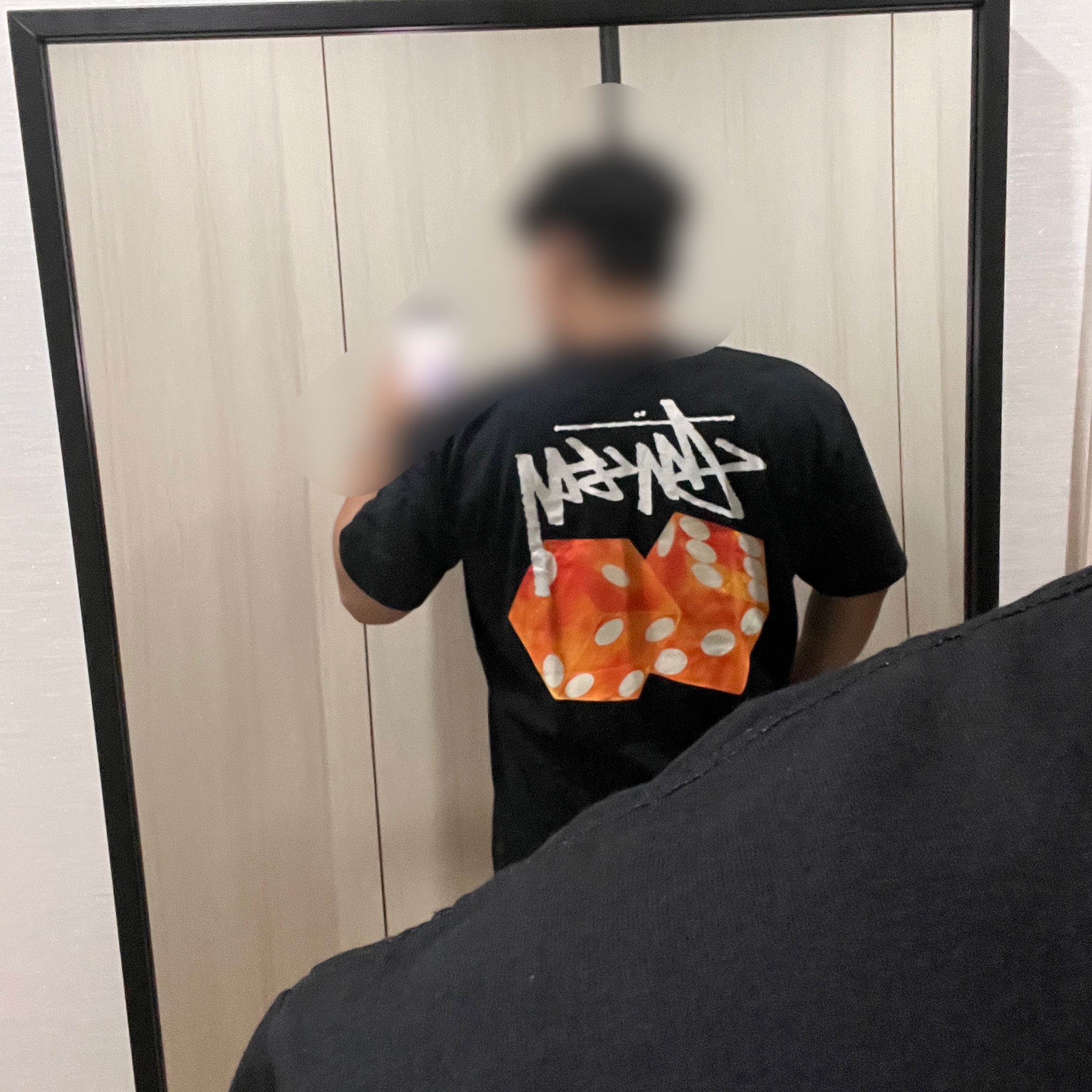 Stussy Diced Out T-Shirt Black 착용 스타일 - 3