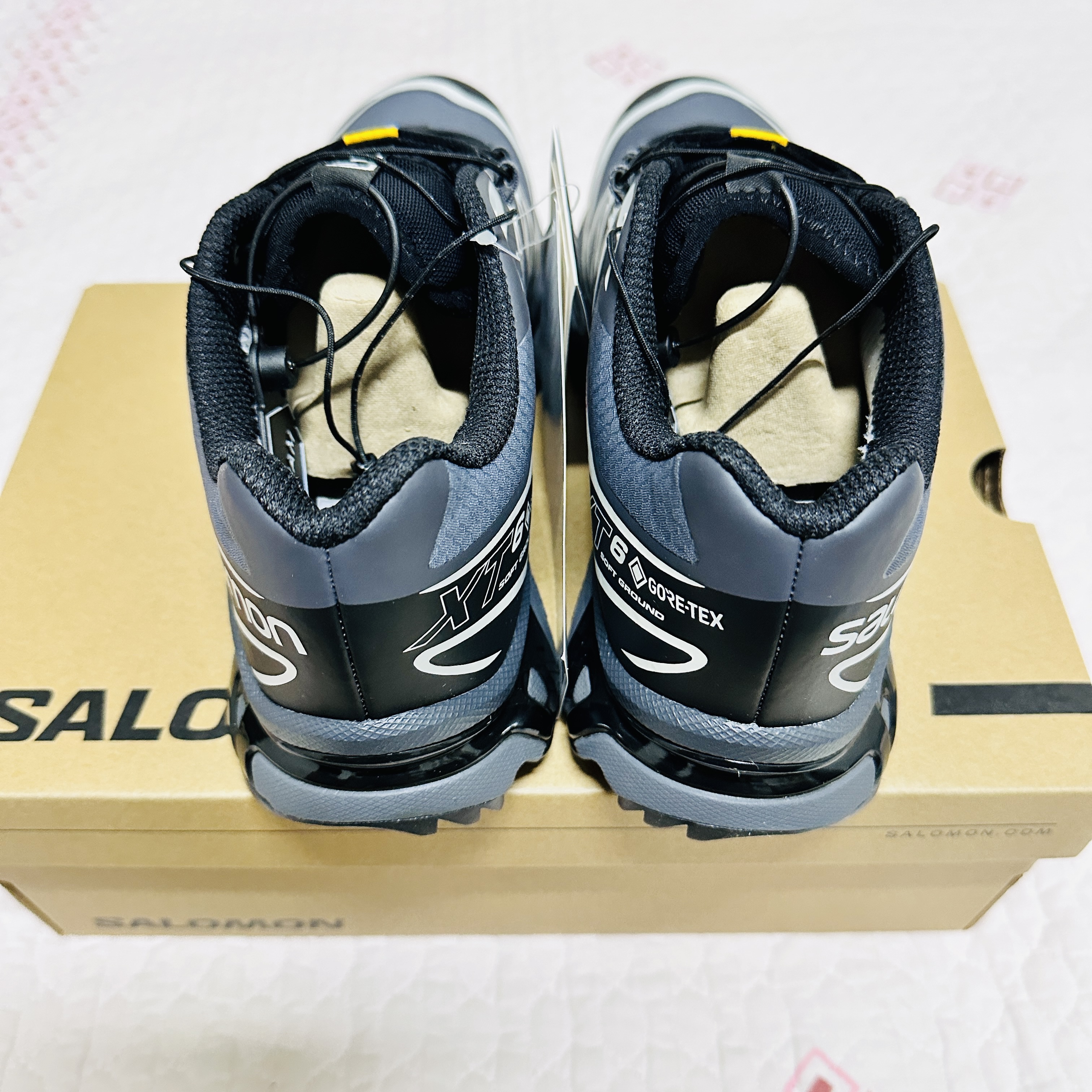 Salomon XT-6 Gore-Tex Black Ebony 착용 스타일 - 3