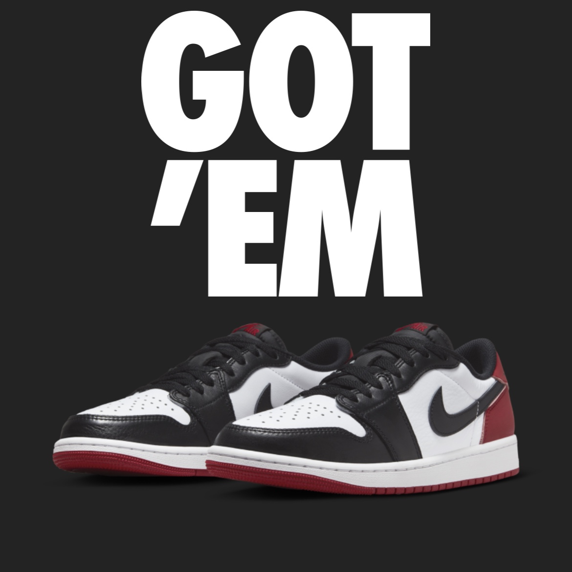 Jordan 1 Retro Low OG Black Toe 착용 스타일