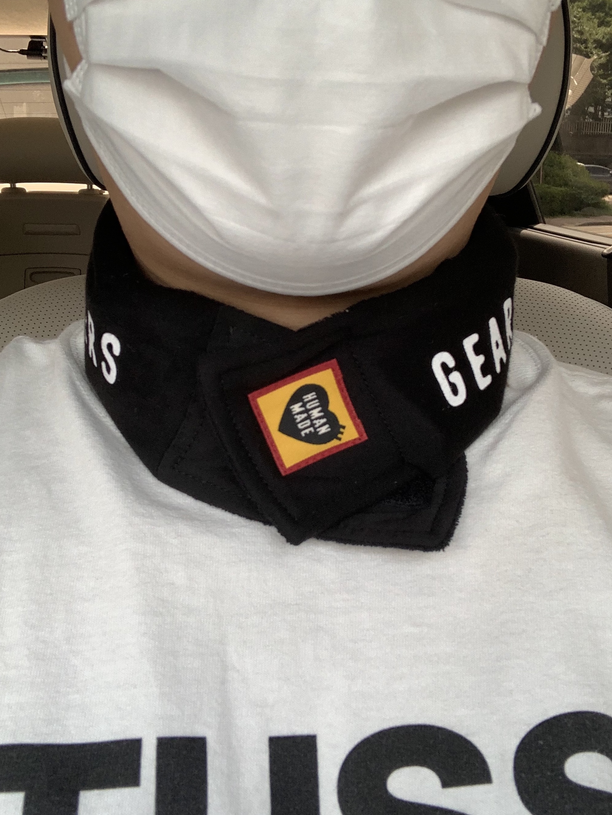 Nike x Drake Nocta Golf Cap Black, Human Made Cool Neck Band Black 착용 스타일 - 2