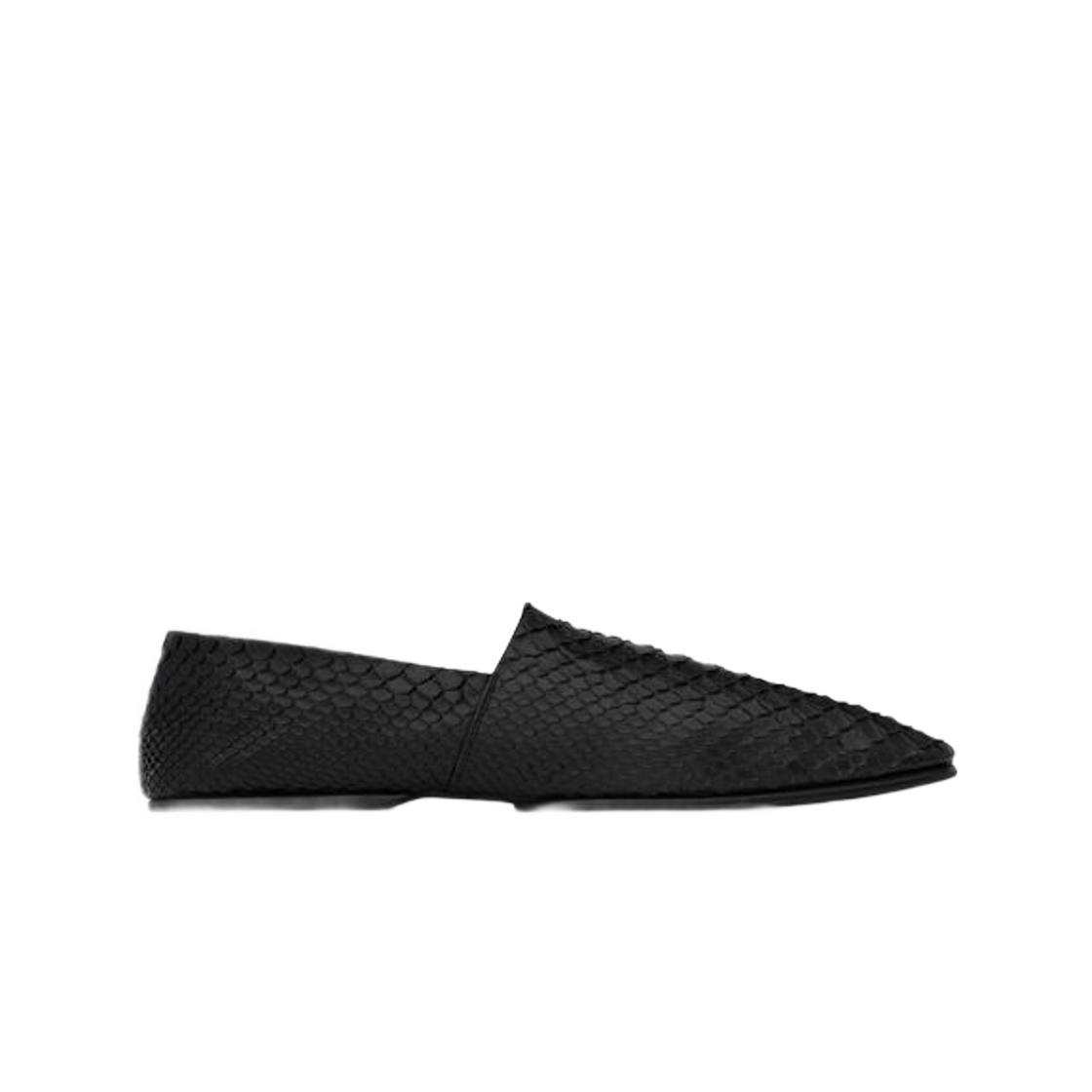 생로랑 레옹 슬리퍼 파이썬 블랙(Saint Laurent Leon Slippers in Python Black) - 1